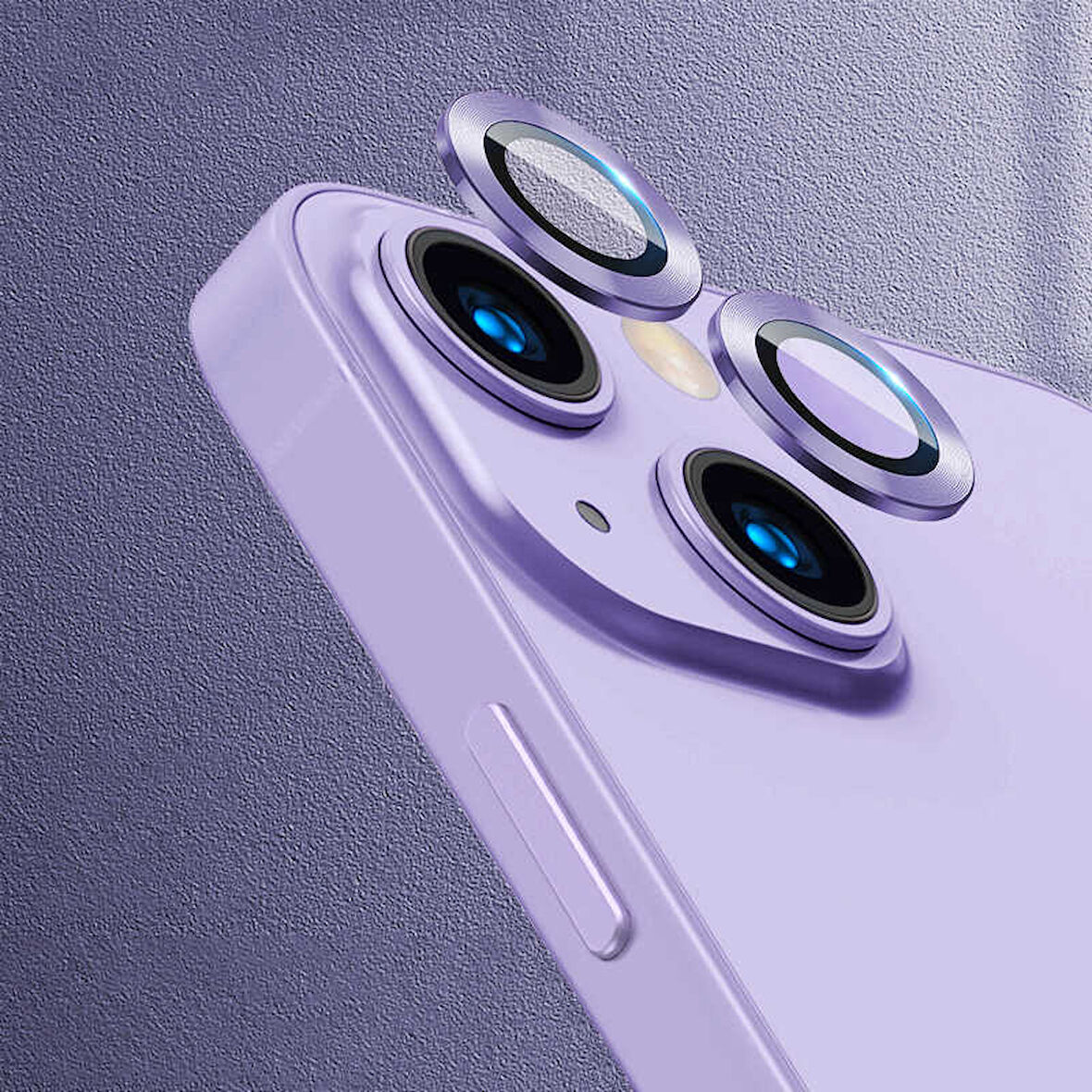 iPhone 13 Mini Uyumlu Zore CL-07 Kamera Koruyucu-Mor