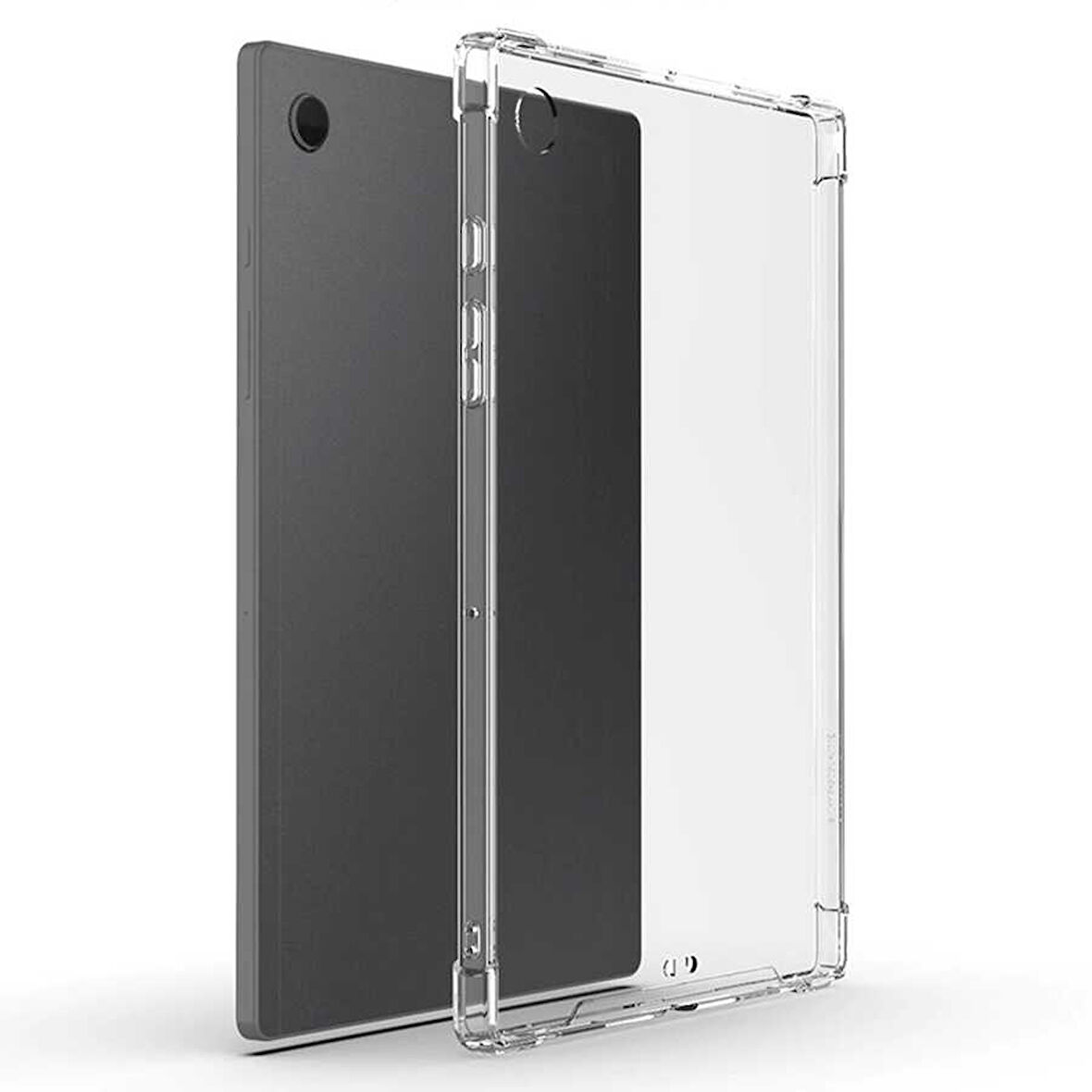Samsung Galaxy Tab A8 10.5 SM-X200 (2021) Kılıf Zore Tablet Kılıf Nitro Anti Shock Darbe Emici Köşe Korumalı Şeffaf Silikon Kapak