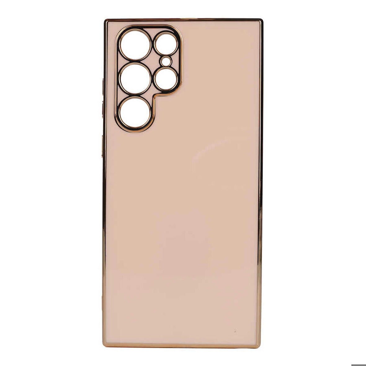 Galaxy S22 Ultra Uyumlu Zore Bark Kapak-Rose Gold
