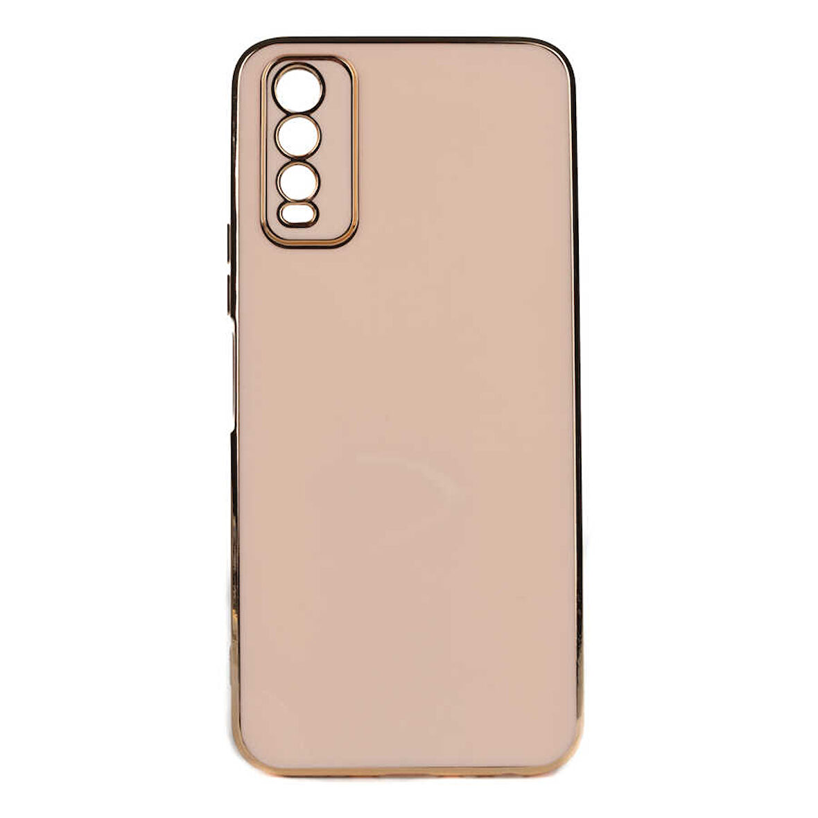 Vivo Y20S Kılıf Zore Bark Kapak-Rose Gold