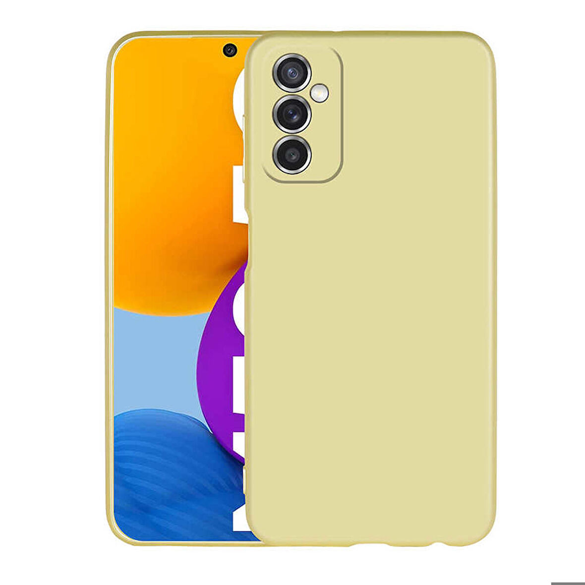 Galaxy M52 Uyumlu Zore Premier Silikon Kapak-Gold