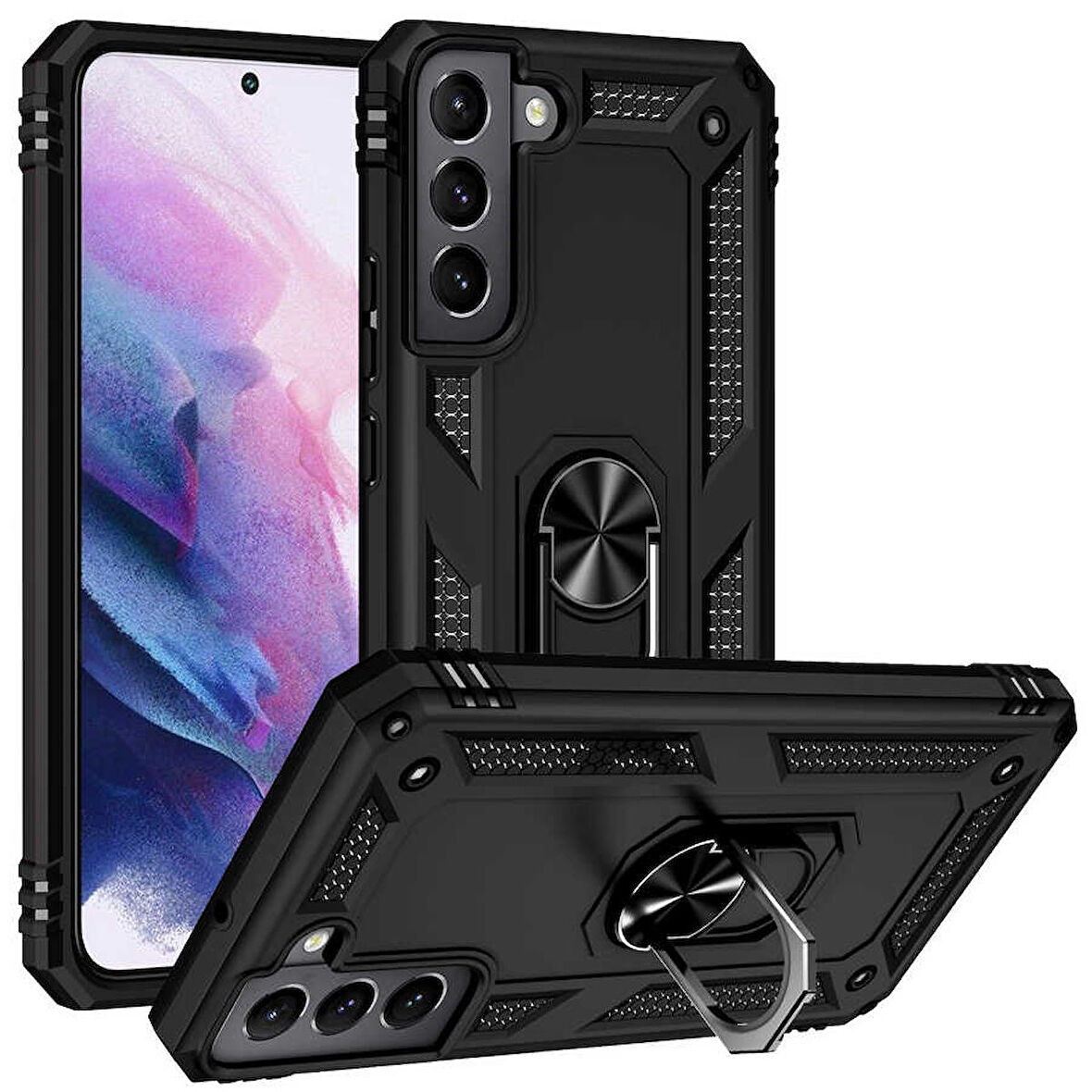 Galaxy S22 Uyumlu Zore Vega Kapak-Siyah