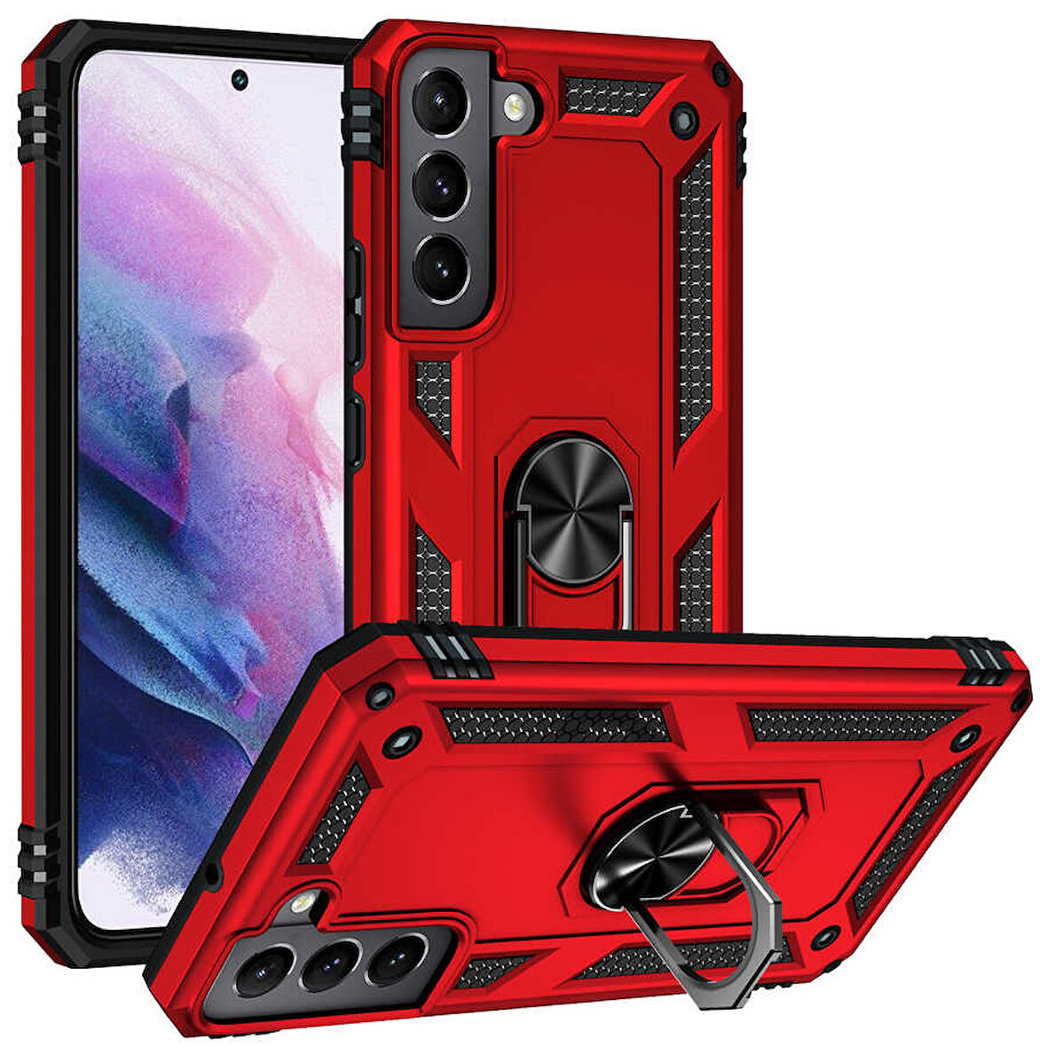 Galaxy S22 Uyumlu Zore Vega Kılıf-Kırmızı