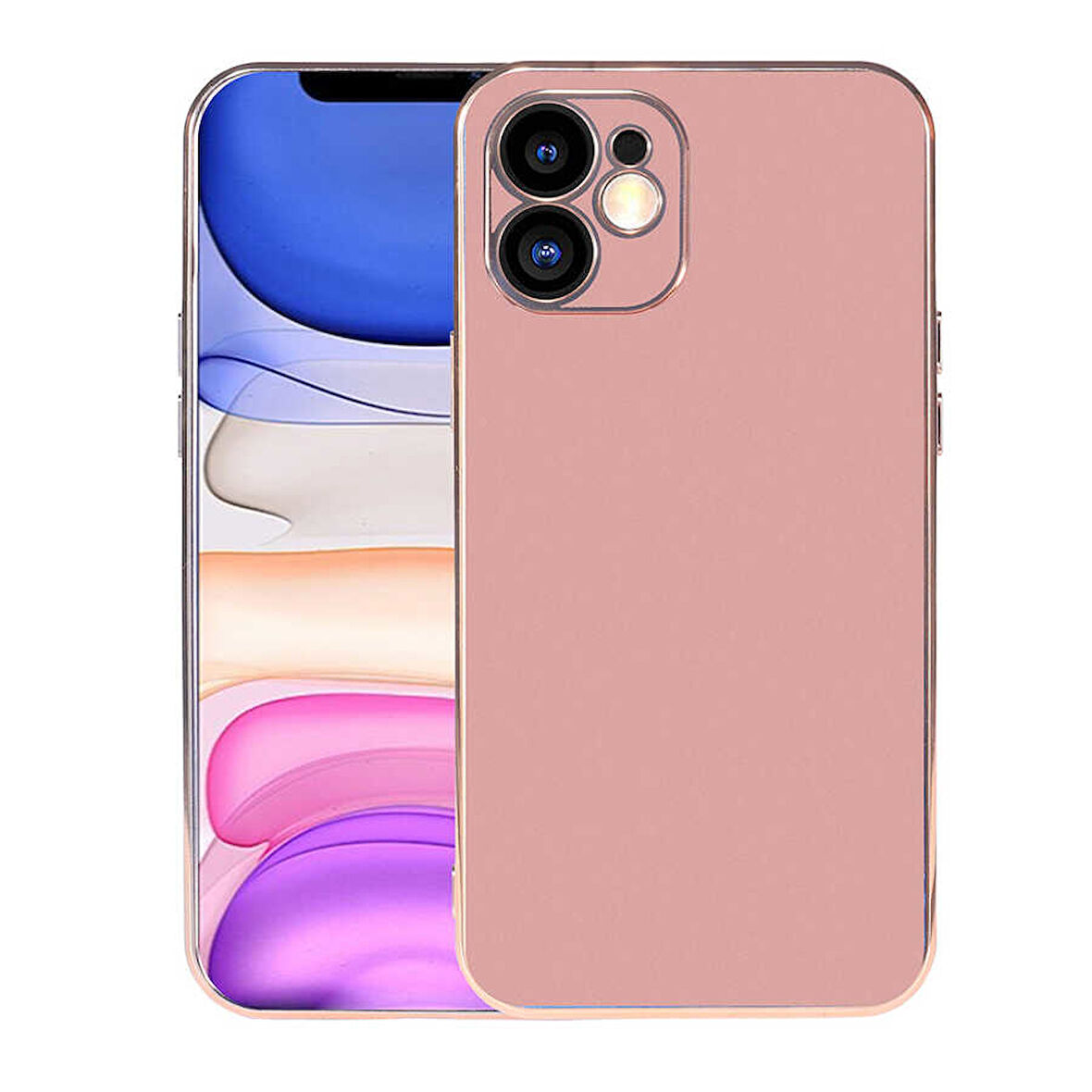 iPhone 11 Uyumlu Zore Viyana Kılıf-Rose Gold