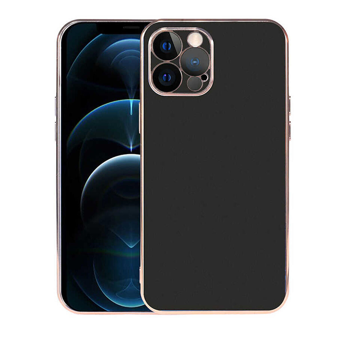 iPhone 12 Pro Uyumlu Zore Viyana Kapak-Siyah
