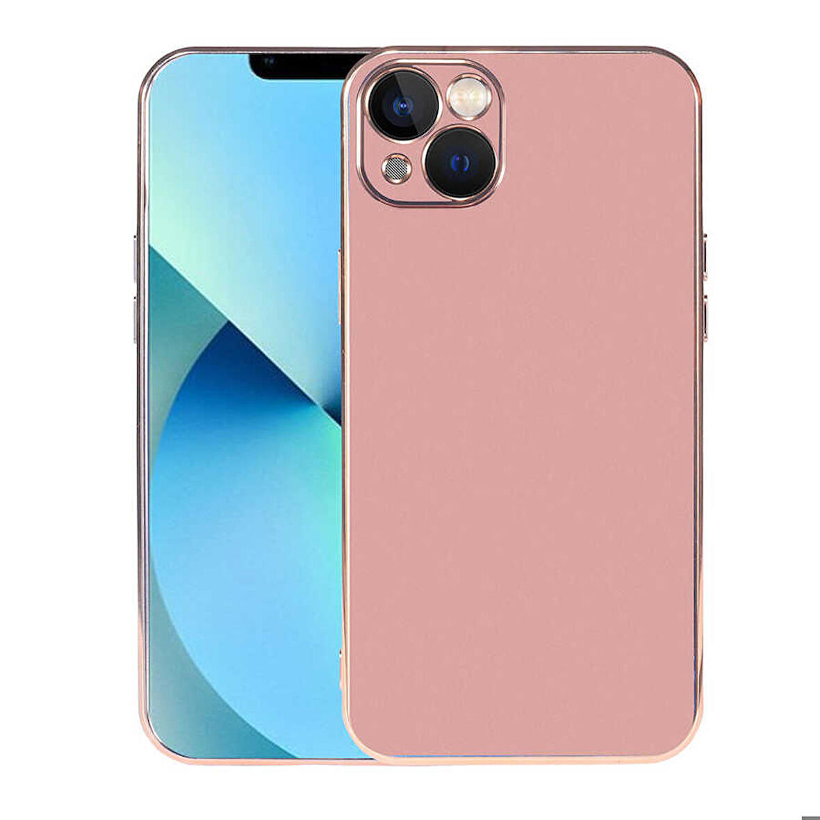 iPhone 13 Uyumlu Zore Viyana Kapak-Rose Gold