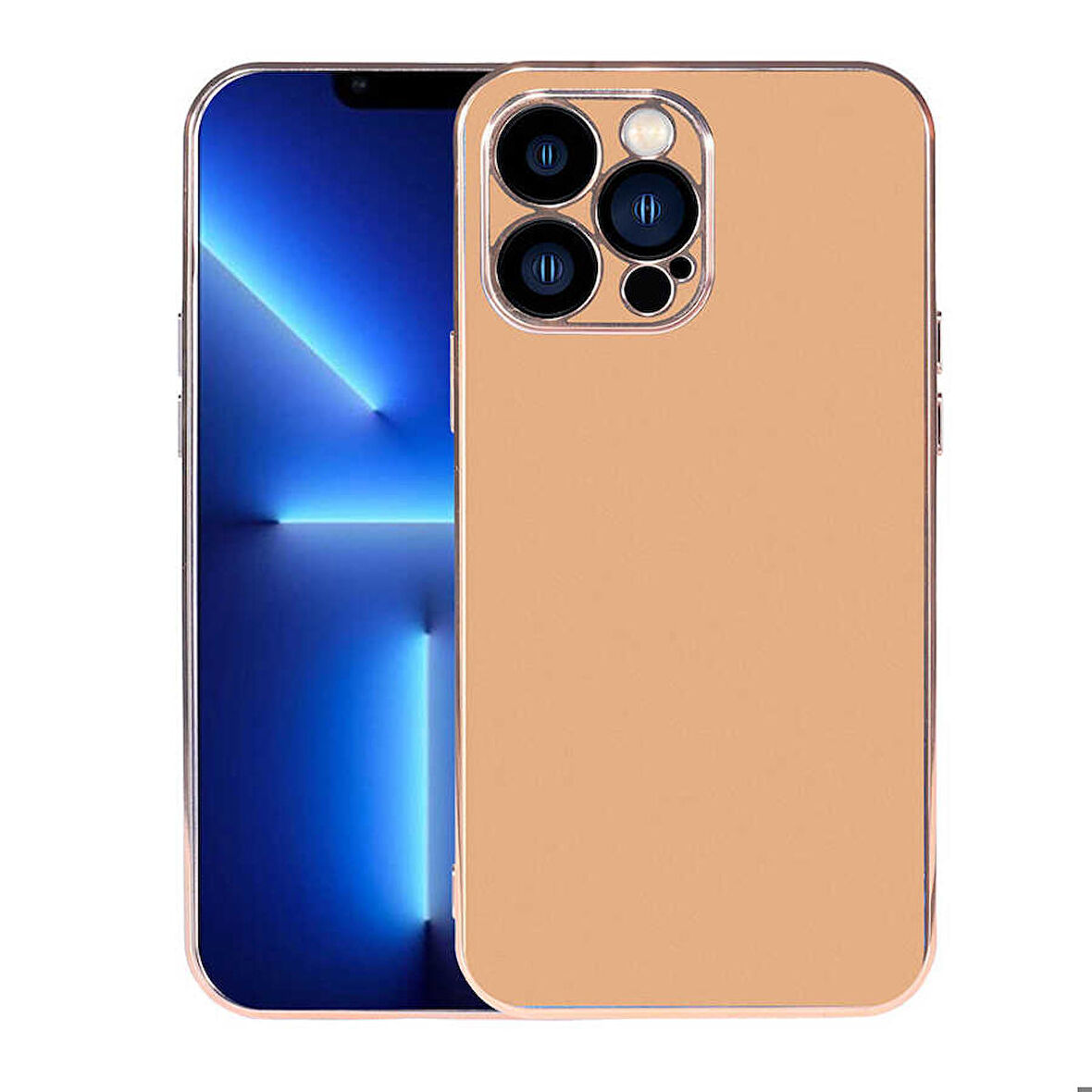 iPhone 13 Pro Max Uyumlu Zore Viyana Kapak-Gold