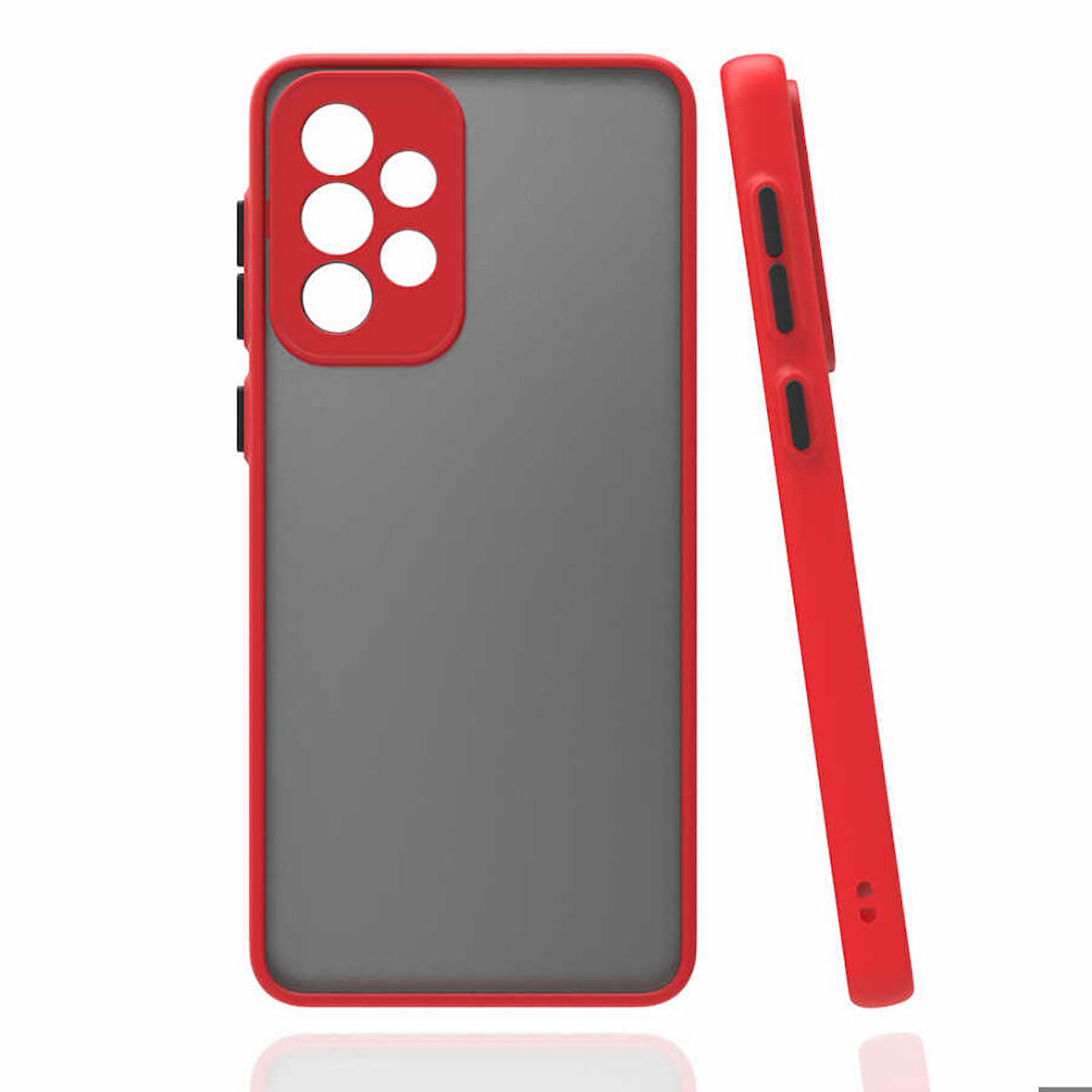 Galaxy A73 Uyumlu Zore Hux Kapak-Kırmızı