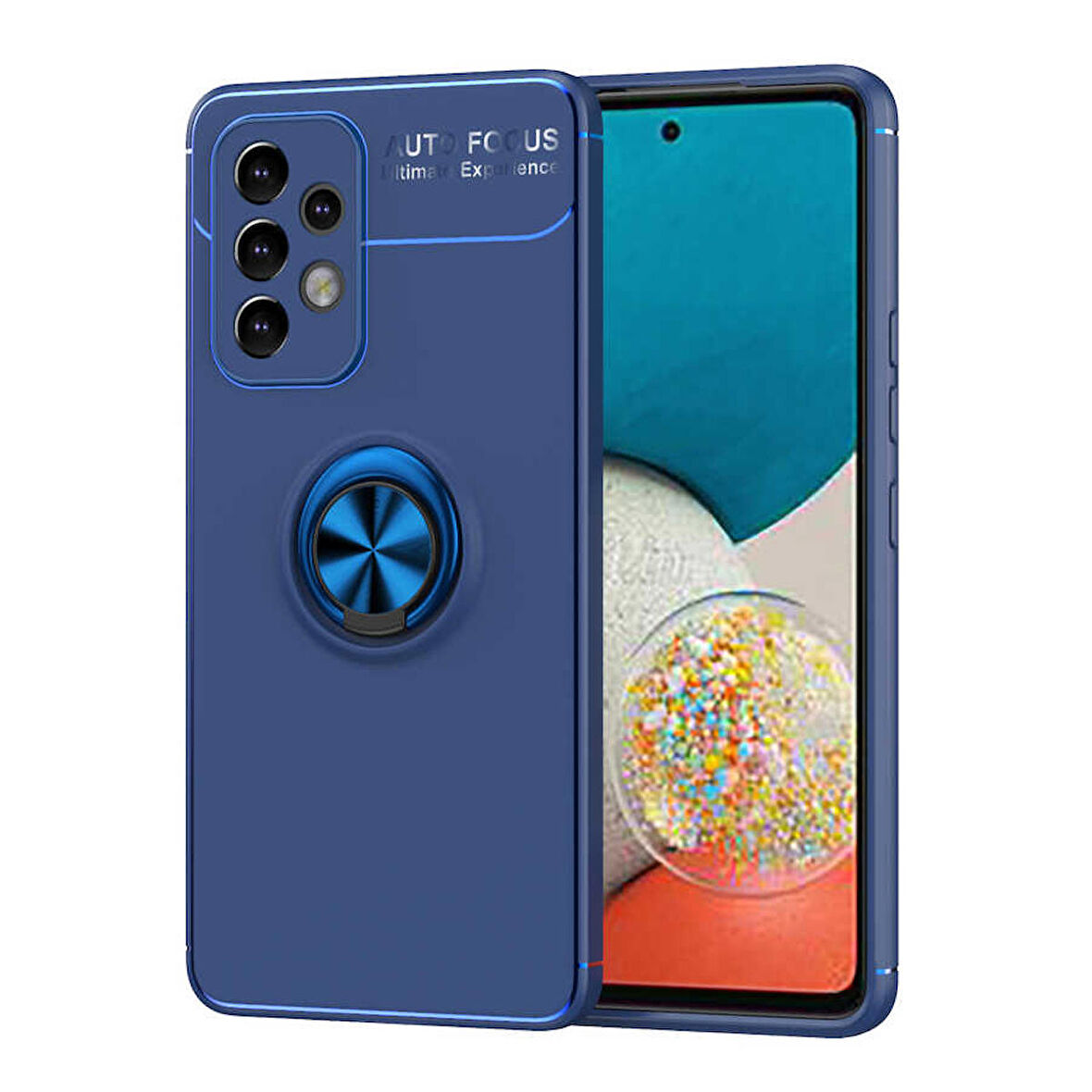 Galaxy A33 5G Uyumlu Zore Ravel Silikon Kapak-Mavi