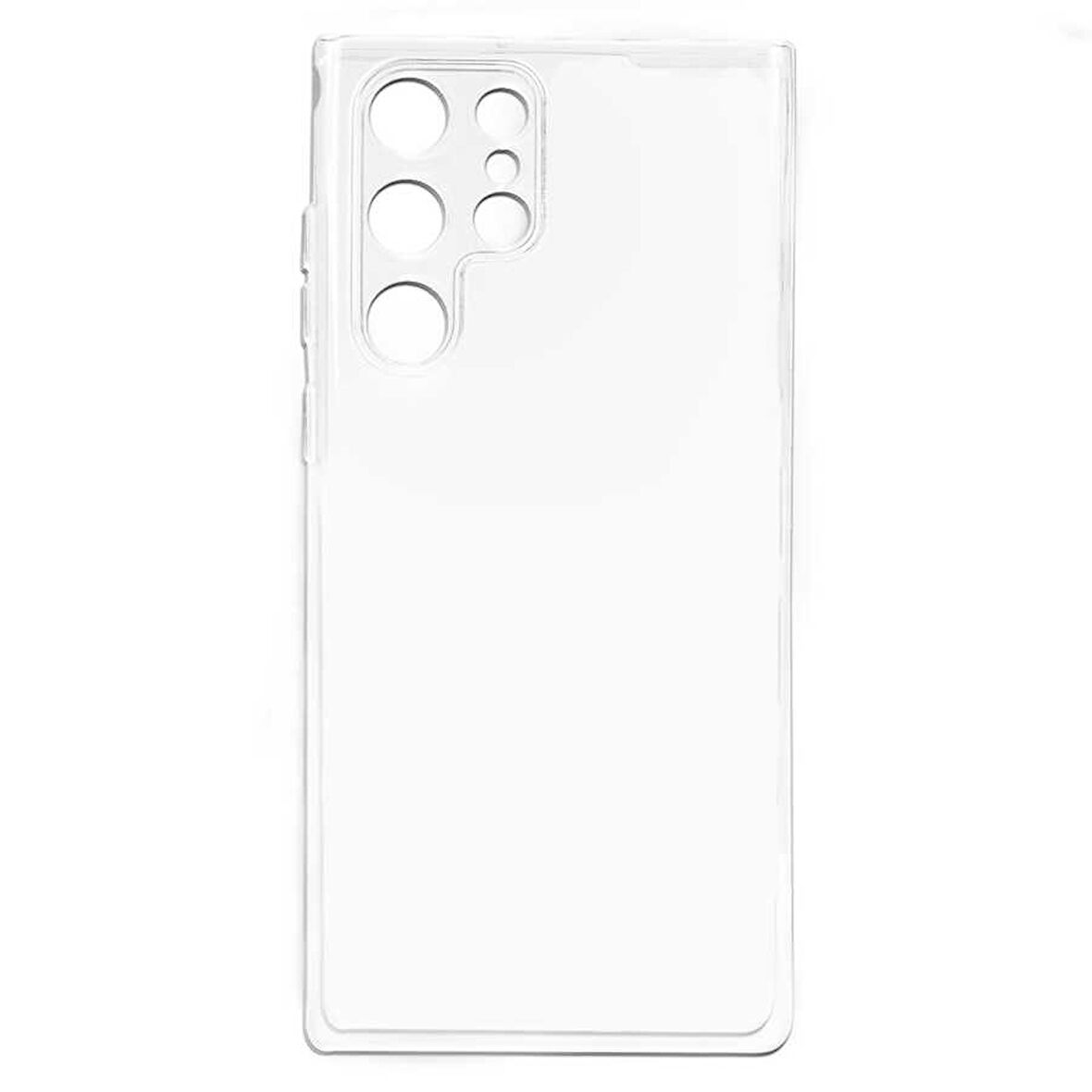 Galaxy S22 Ultra Uyumlu Zore Kamera Korumalı Süper Silikon Kılıf-Renksiz