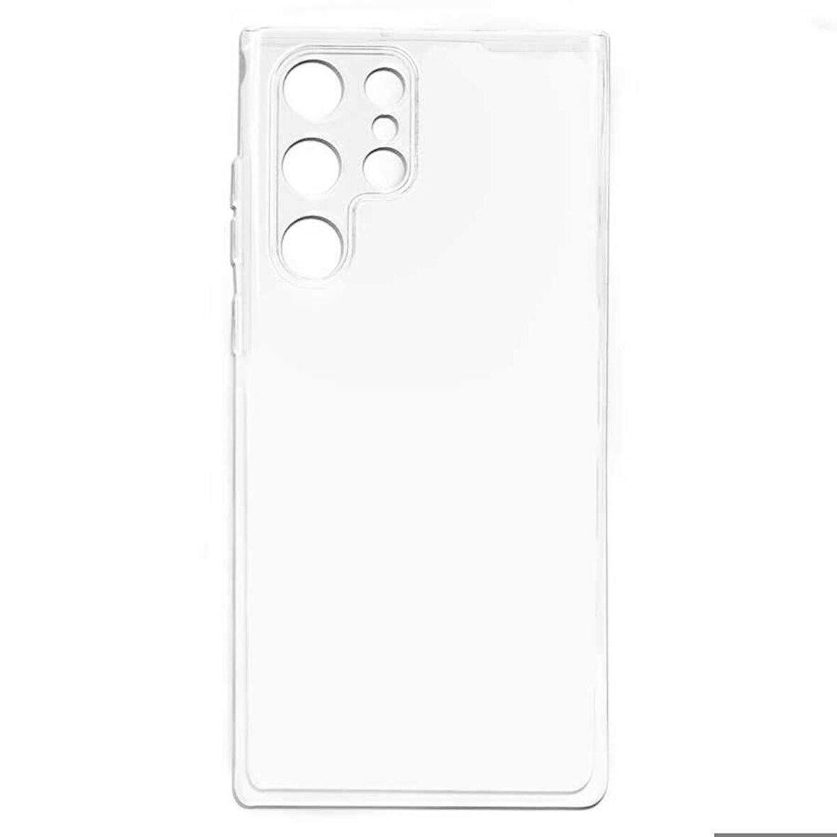 Galaxy S22 Ultra Uyumlu Zore Kamera Korumalı Süper Silikon Kapak-Renksiz