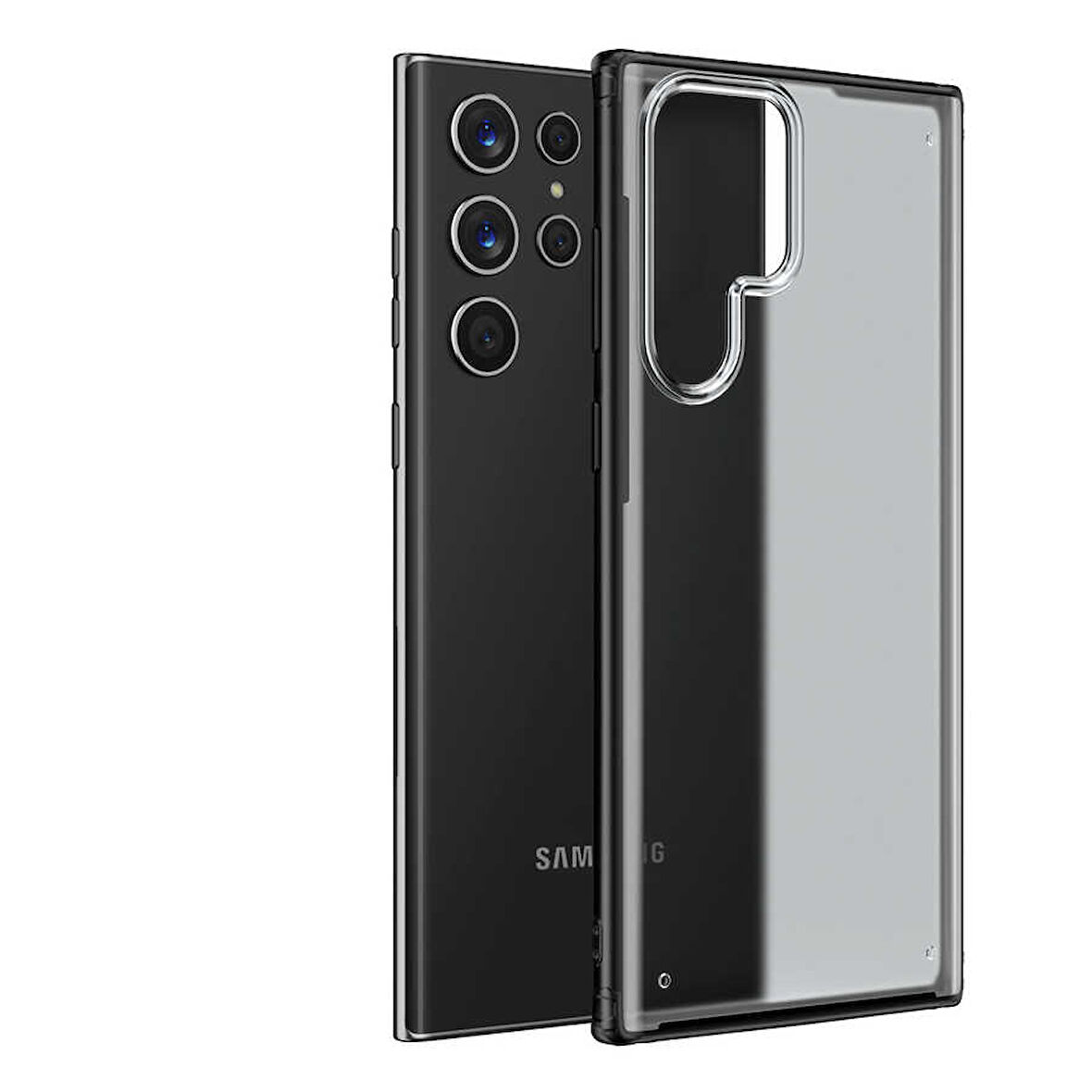 Galaxy S22 Ultra Uyumlu Zore Volks Kılıf-Siyah