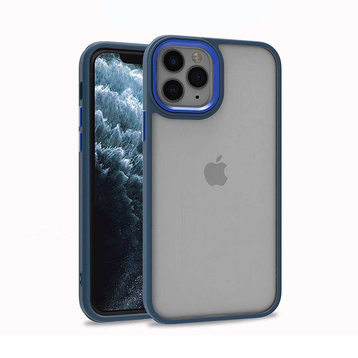 iPhone 11 Pro Uyumlu Zore Flora Kılıf-Mavi
