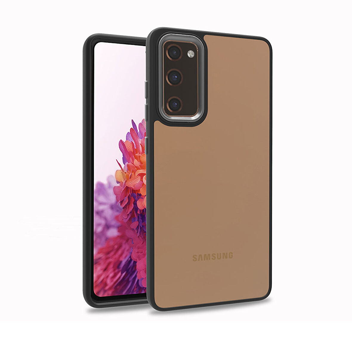 Galaxy S20 FE Uyumlu Zore Flora Kılıf-Siyah