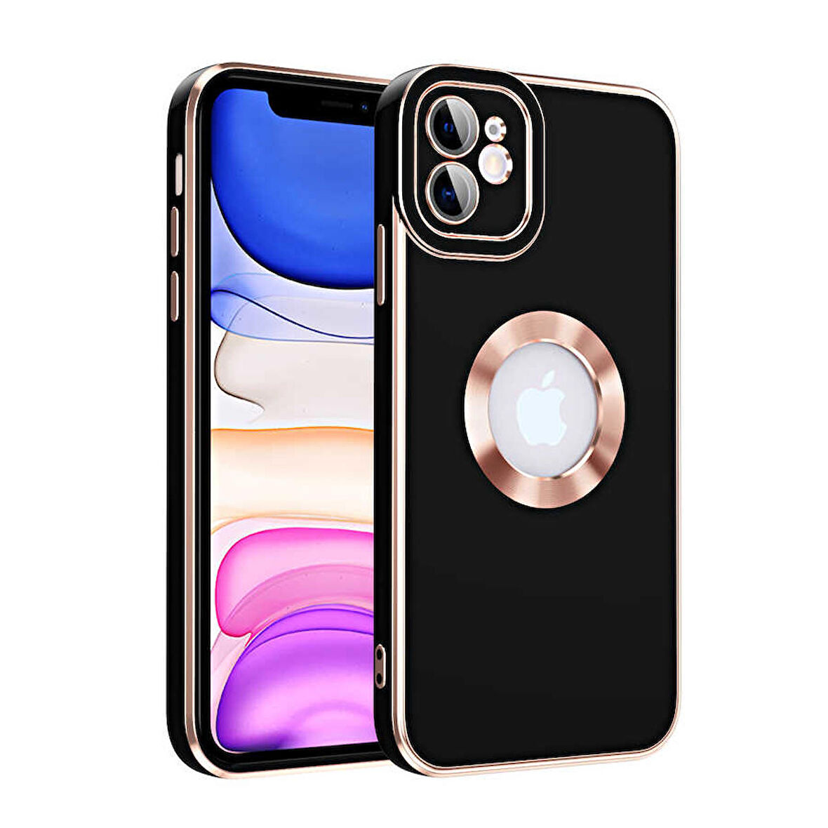 iPhone 12 Uyumlu Zore Kongo Kapak-Siyah