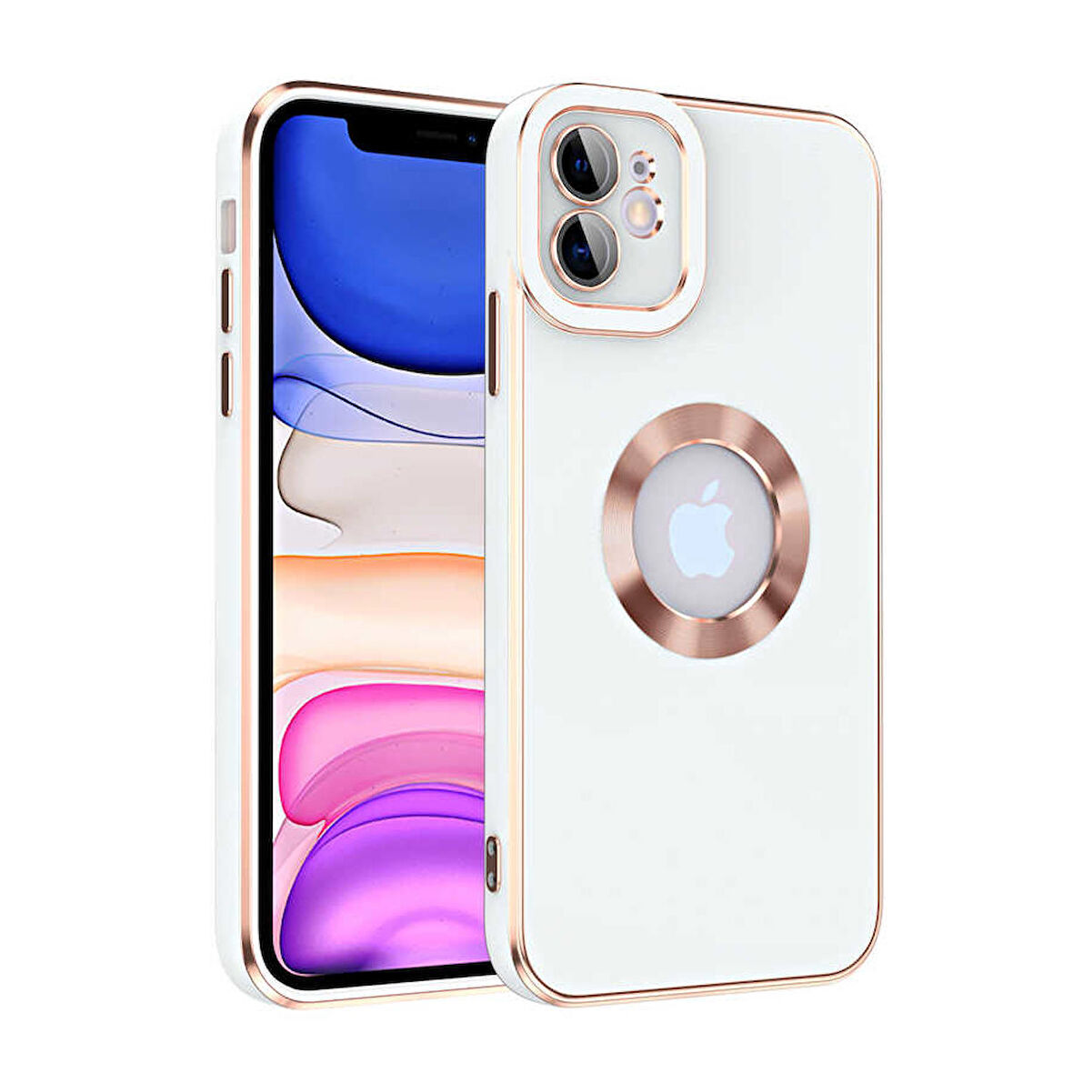 iPhone 11 Uyumlu Zore Kongo Kapak-Beyaz