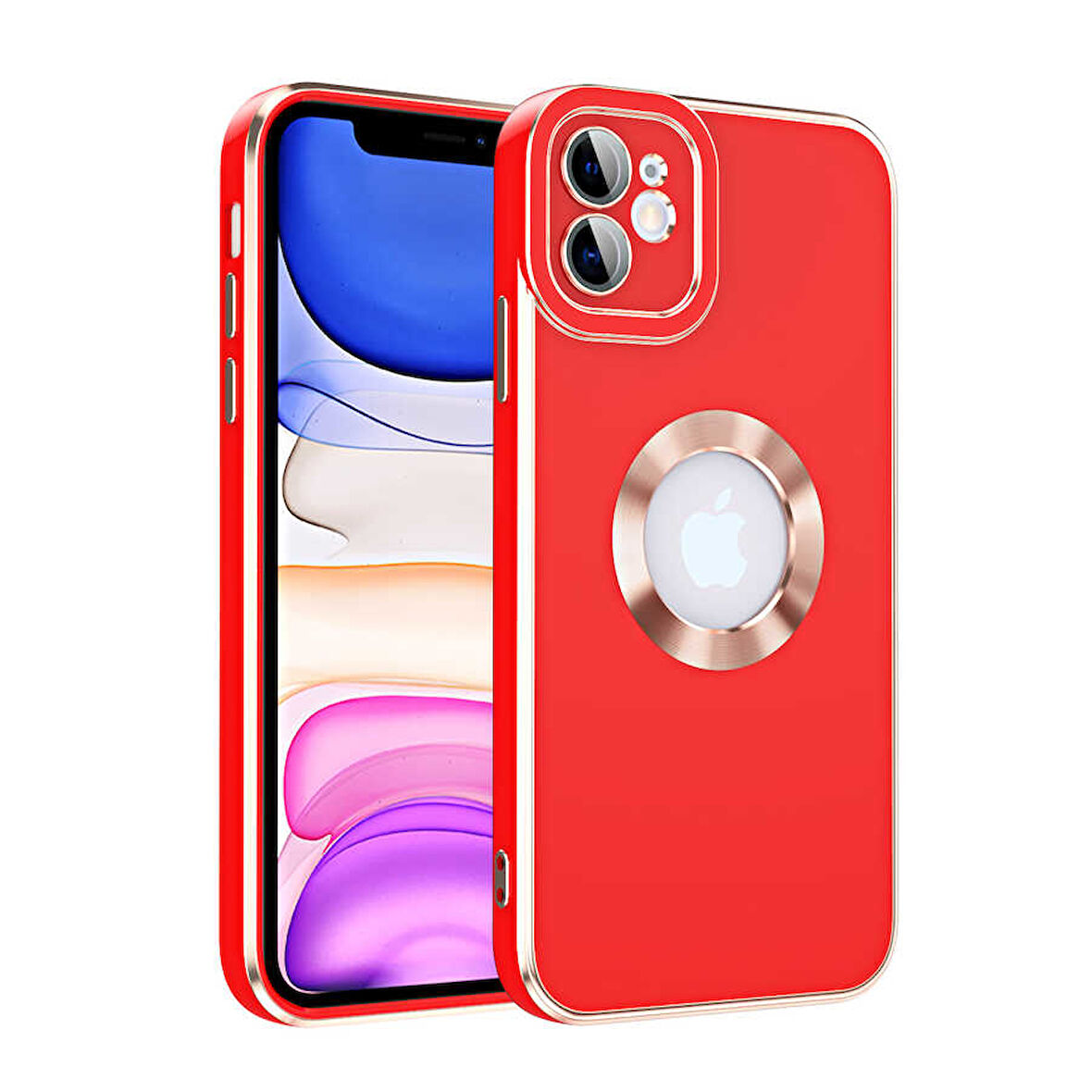 iPhone 11 Uyumlu Zore Kongo Kılıf-Kırmızı