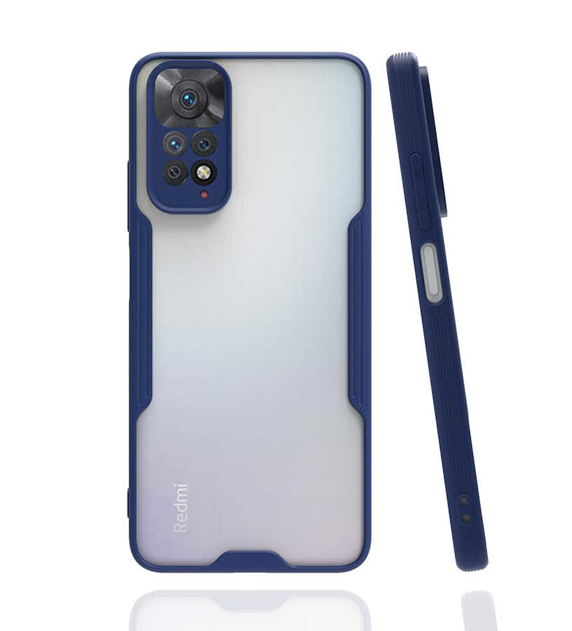 Xiaomi Redmi Note 11S Global Kılıf Zore Parfe Kapak-Lacivert