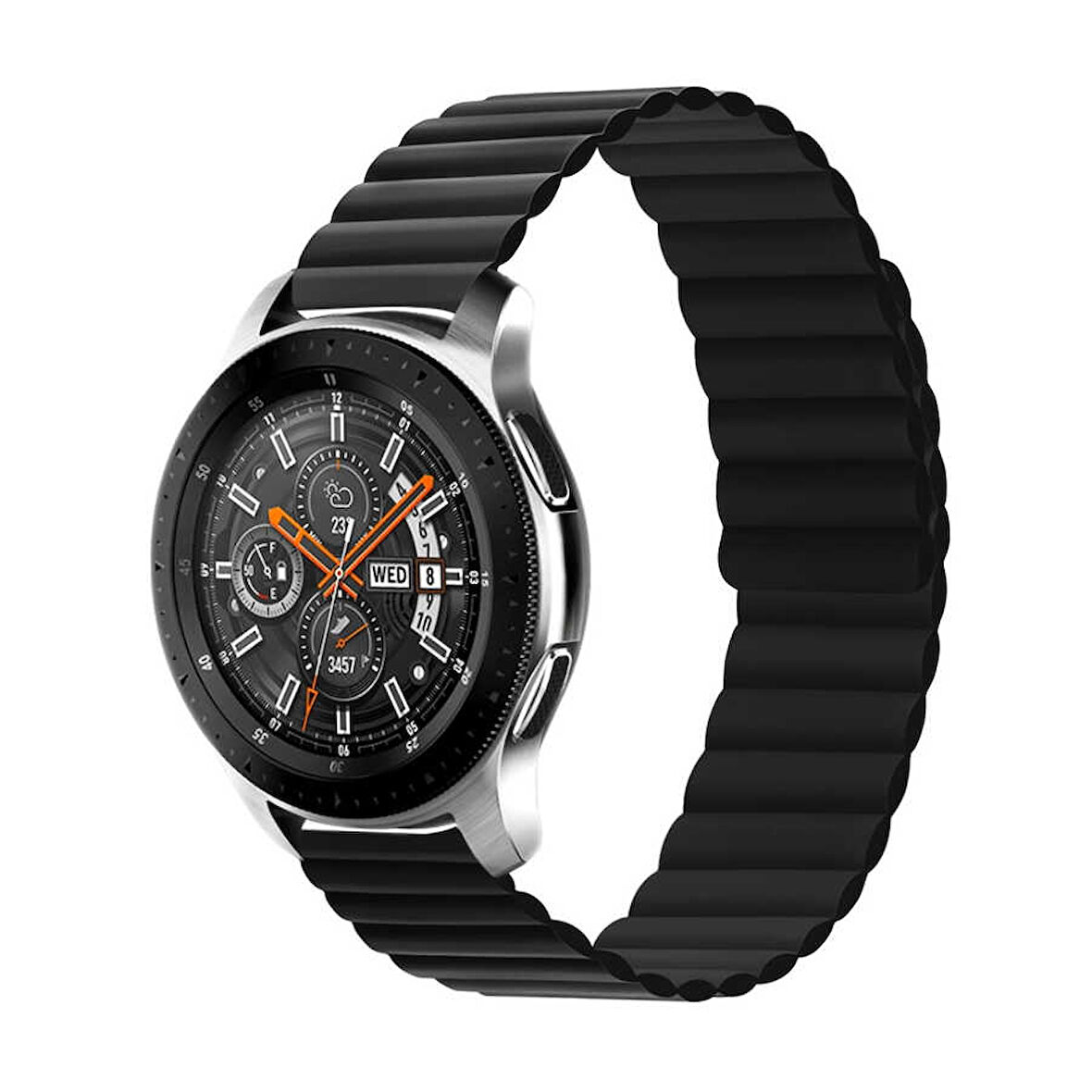 Gear S2 Uyumlu KRD-52 Zore Kordon-Siyah