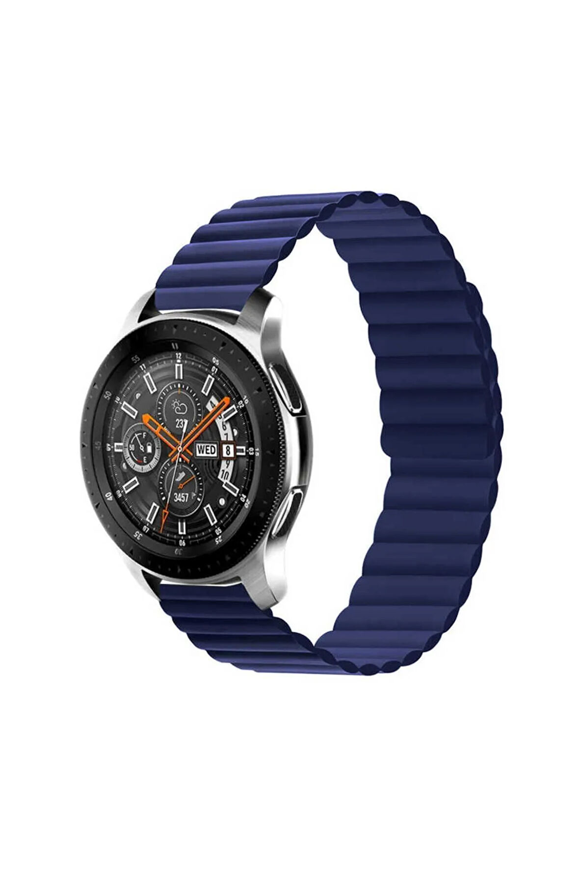 Huawei Honor Magic 2 46mm Uyumlu Krd-52 Kordon-gri-kırmızı