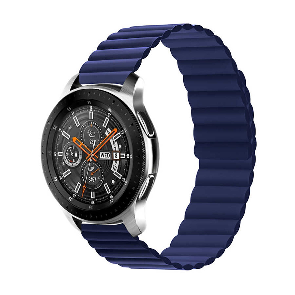 Galaxy Watch 46mm Uyumlu KRD-52 Zore Kordon-Lacivert