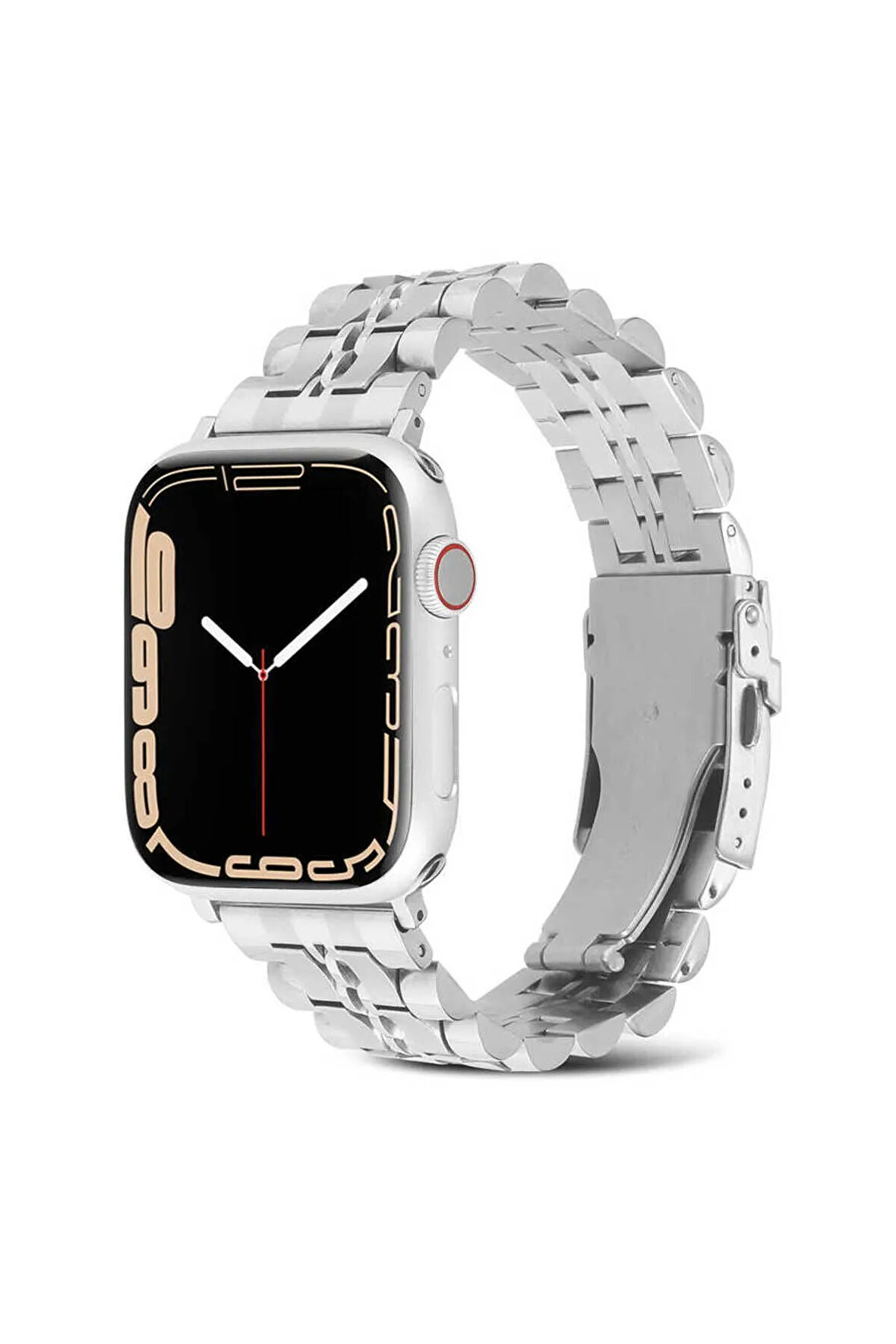 Apple Watch 40mm Uyumlu Krd-54 Metal Kordon Gümüş