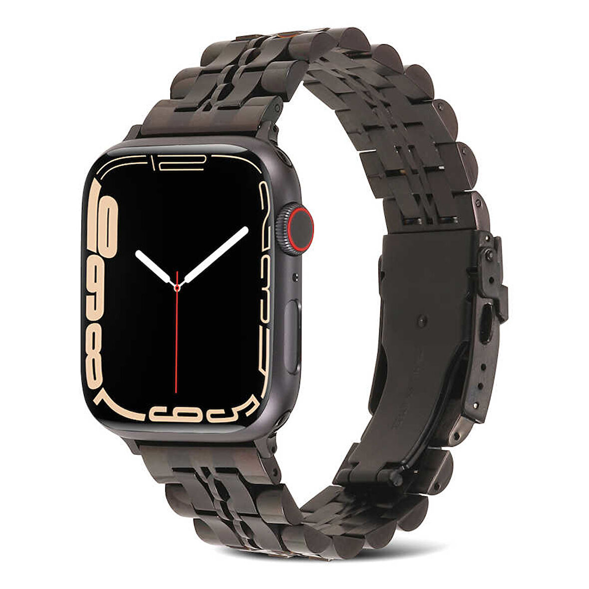 ​​​Watch 7 41mm Uyumlu KRD-54 Metal Zore Kordon-Siyah