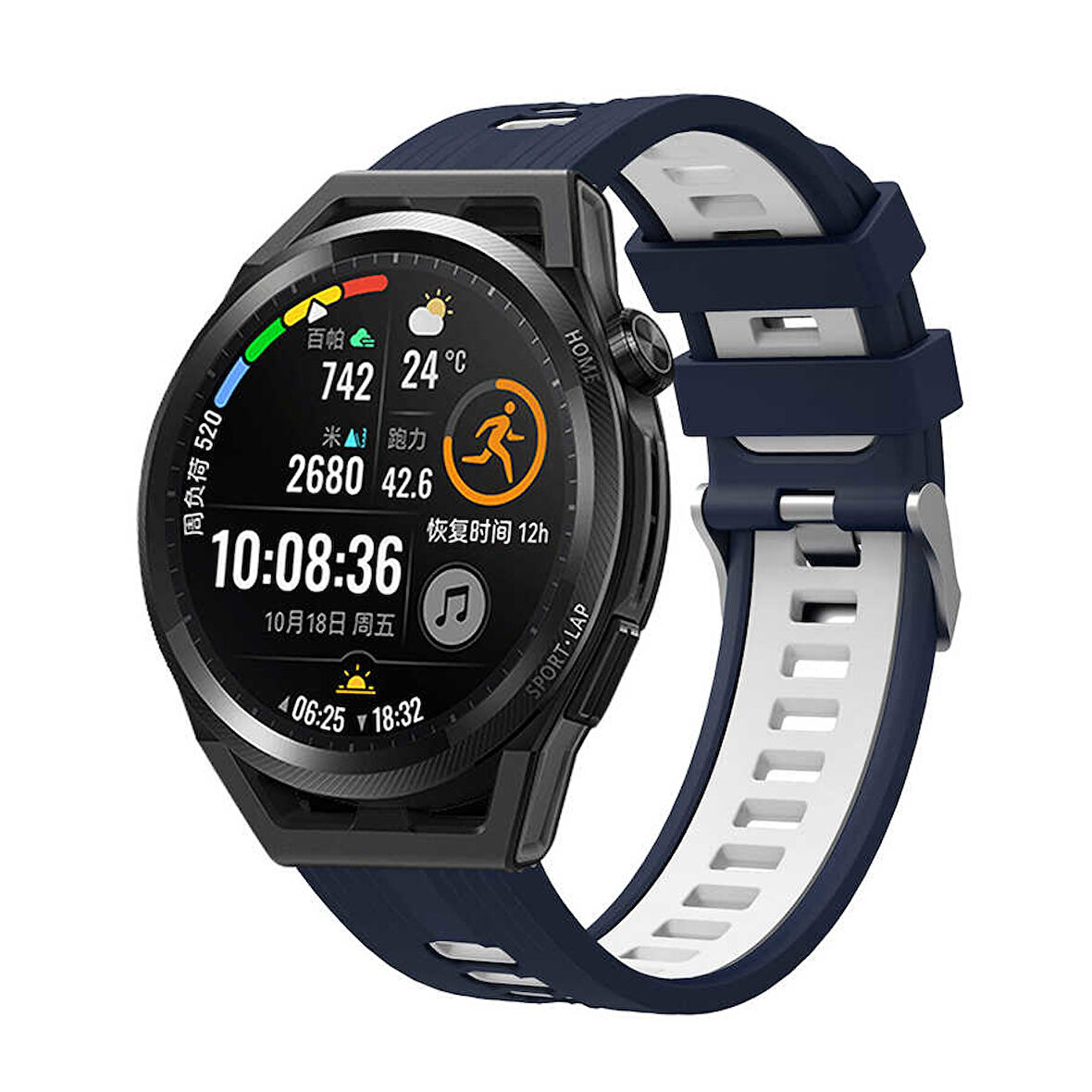 Huawei Watch GT 3 46mm KRD-55 Uyumlu Zore Kordon-Lacivert