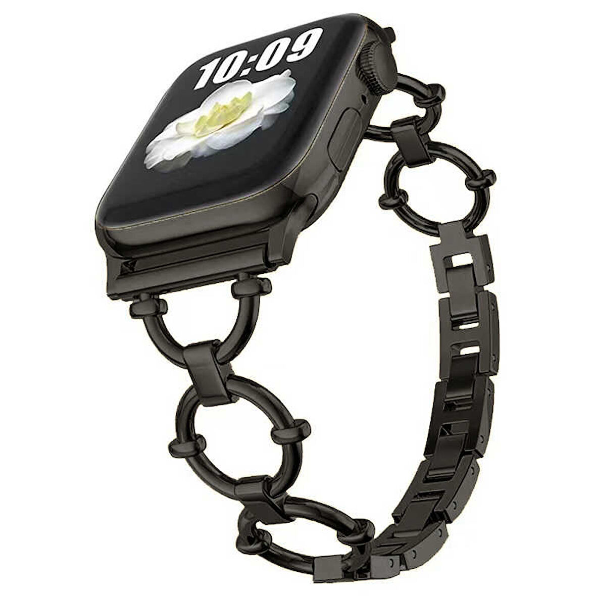 ​​​Watch 7 41mm Uyumlu KRD-56 Metal Zore Kordon-Siyah