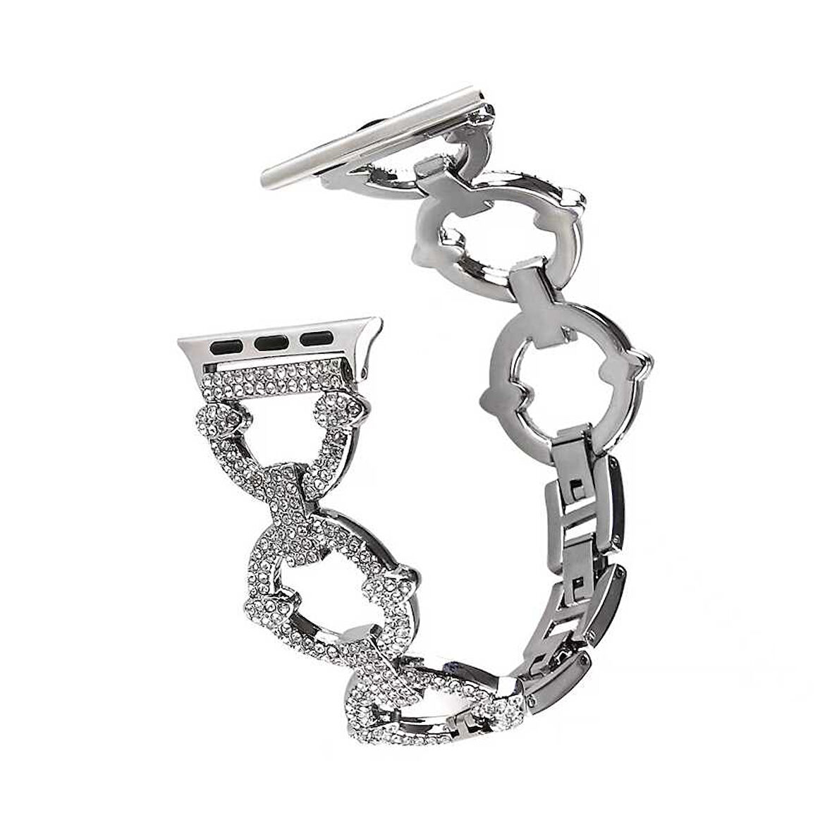 ​​​Watch 7 41mm Uyumlu KRD-57 Metal Zore Kordon-Gümüş