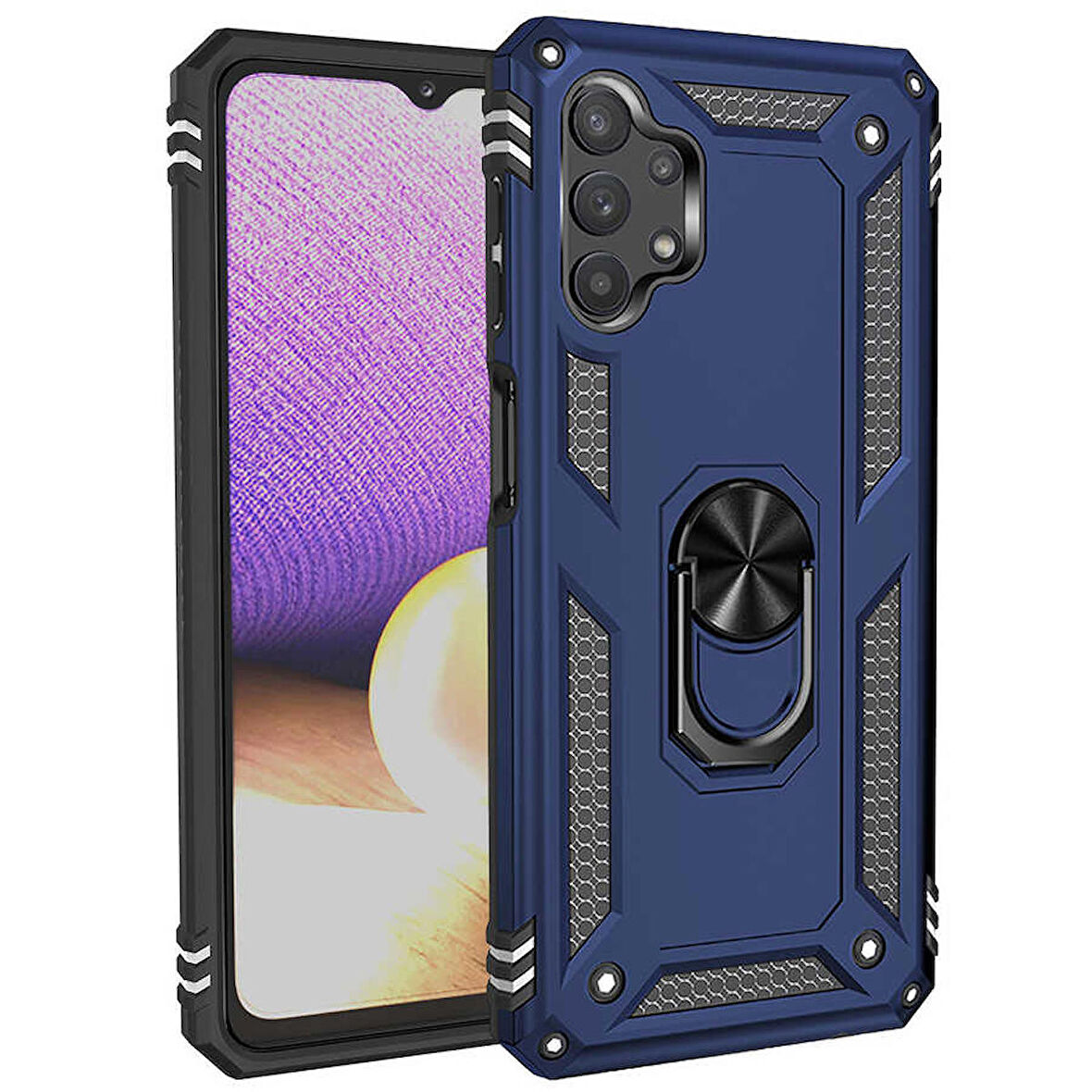 Galaxy A13 4G Uyumlu Zore Vega Kapak-Mavi