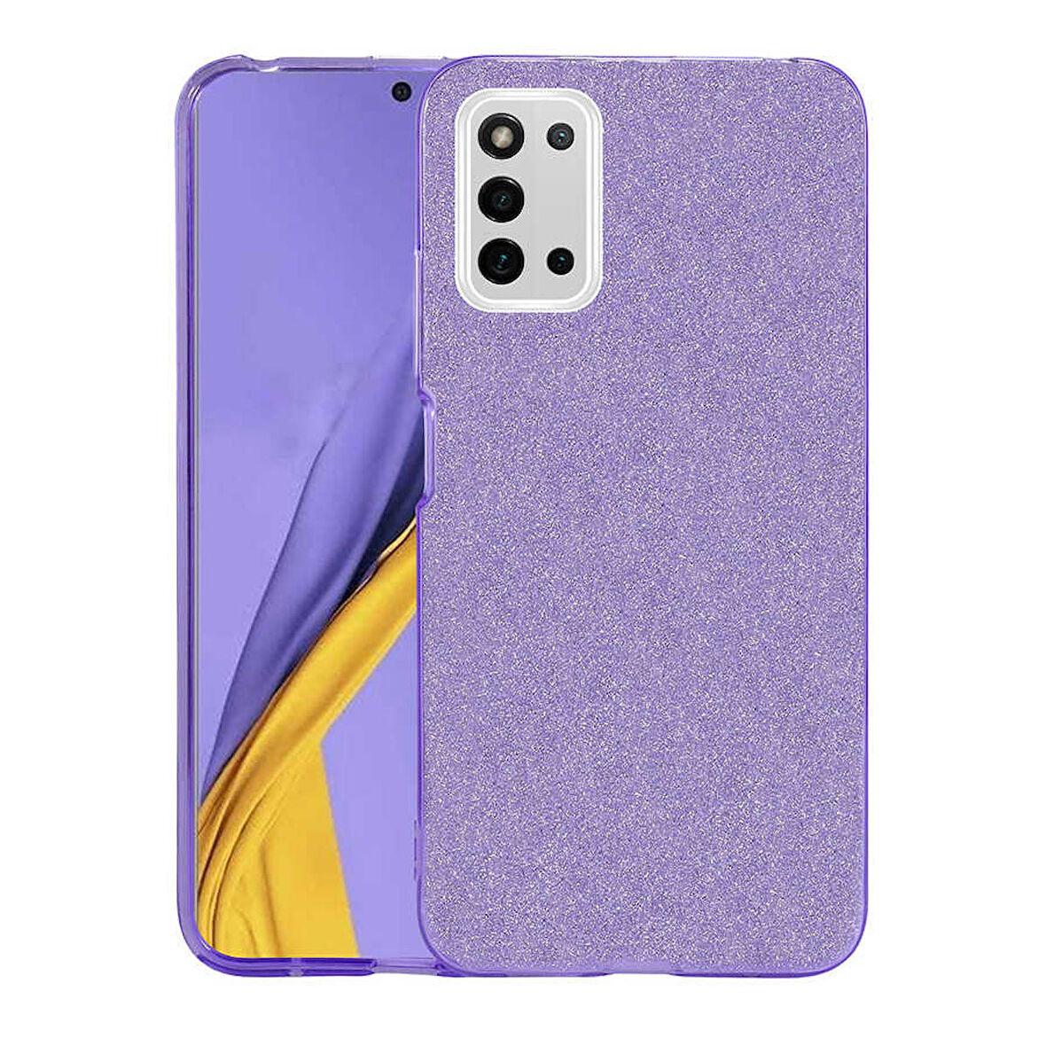 Galaxy A03S Uyumlu Zore Shining Silikon-Mor