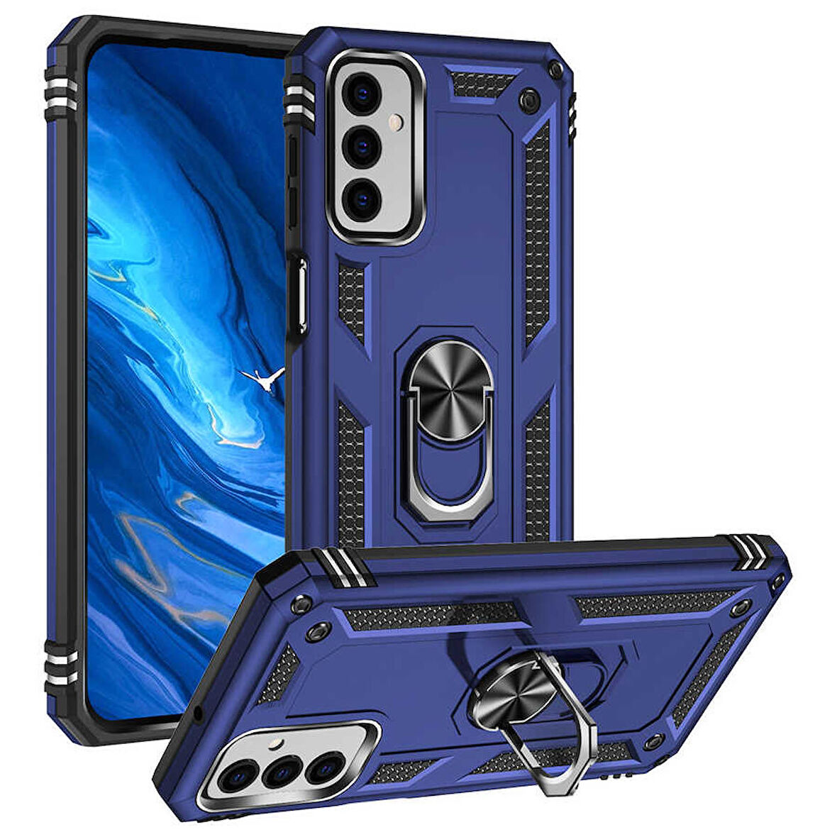 Galaxy M23 Uyumlu Zore Vega Kapak-Mavi