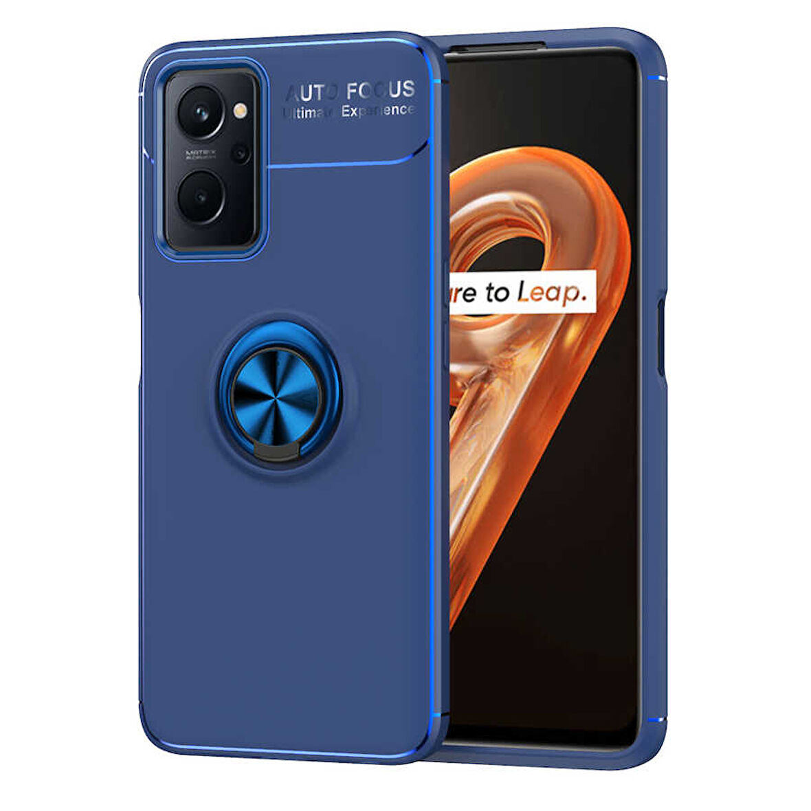 Oppo A96 4G Kılıf Zore Ravel Silikon Kapak-Mavi