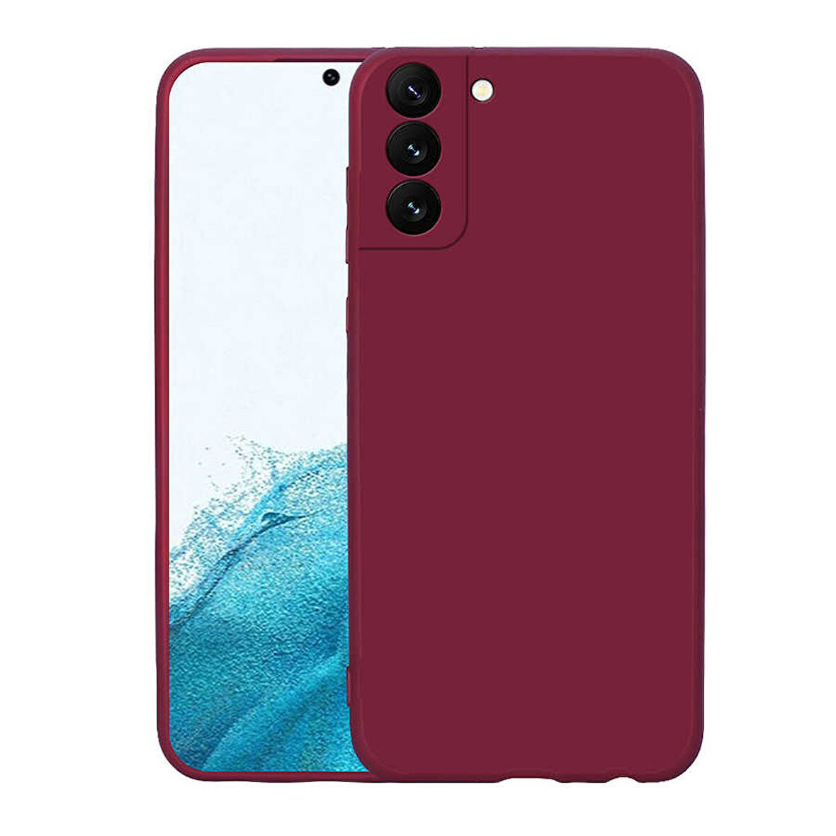 Galaxy S22 Uyumlu Zore Mara Lansman Kılıf-Koyu Mor