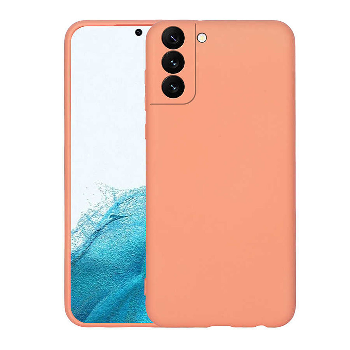 Galaxy S22 Uyumlu Zore Mara Lansman Kılıf-Turuncu