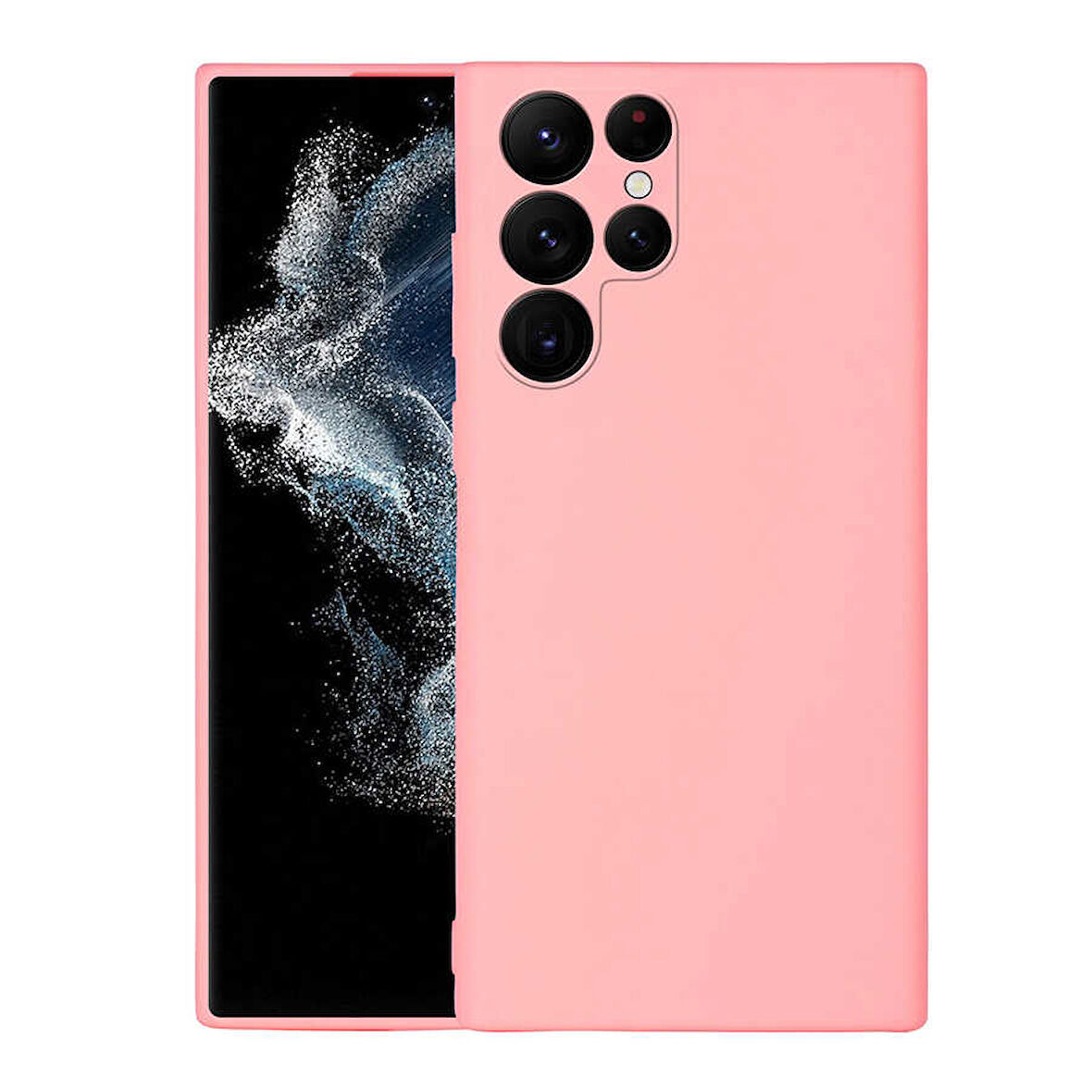 Galaxy S22 Ultra Uyumlu Zore Mara Lansman Kılıf-Pembe Açık