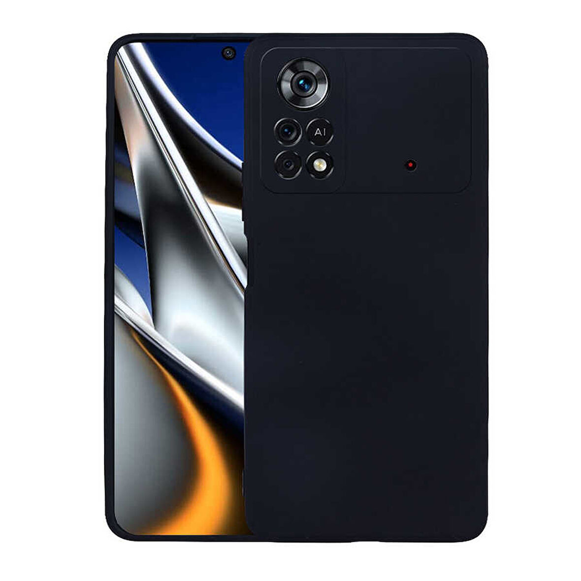 Xiaomi Poco M4 Pro 4G Kılıf Zore Premier Silikon Kapak-Siyah