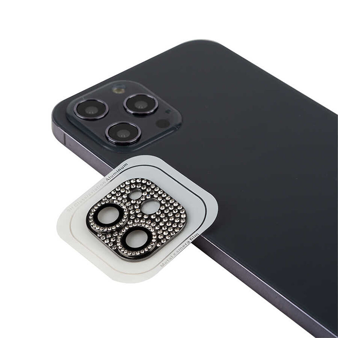 iPhone 12 Mini Uyumlu Zore CL-08 Kamera Koruyucu-Siyah