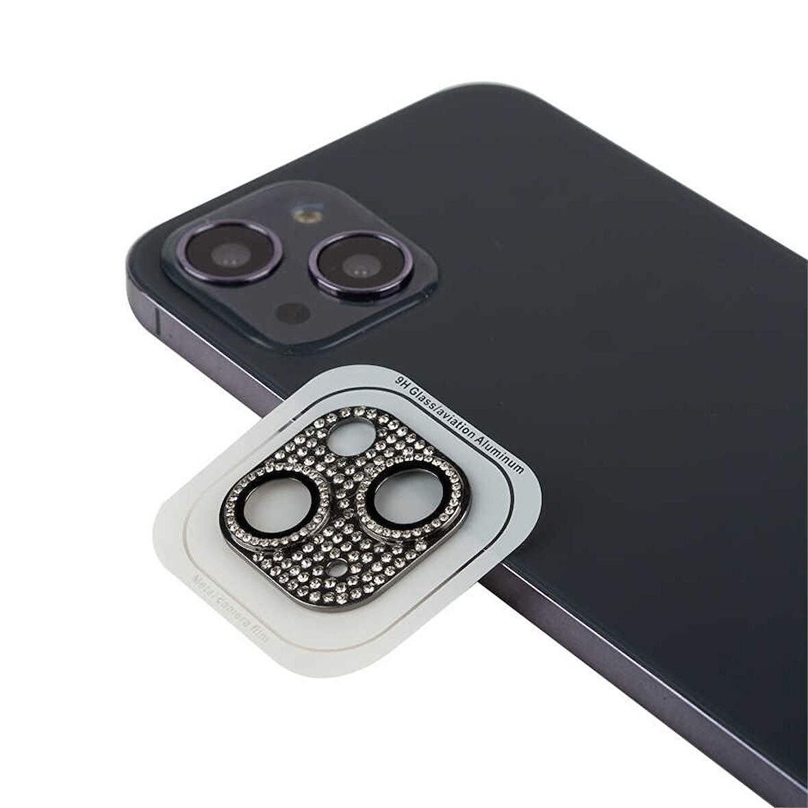 iPhone 13 Mini Uyumlu Zore CL-08 Kamera Koruyucu-Siyah