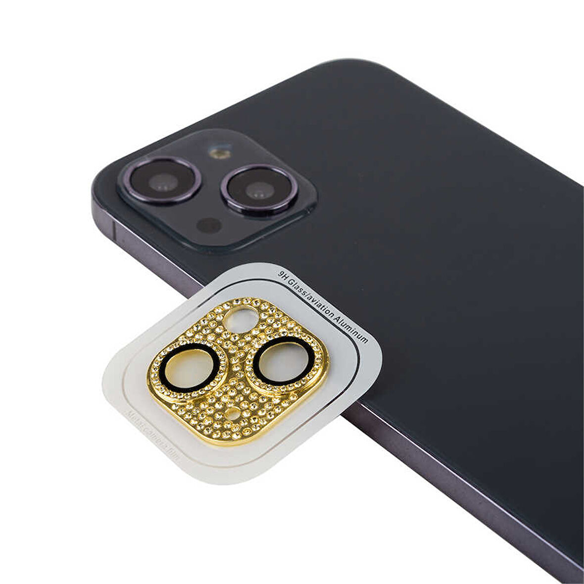 iPhone 13 Mini Uyumlu Zore CL-08 Kamera Koruyucu-Gold