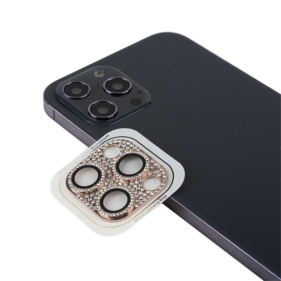 iPhone 13 Pro Max Uyumlu Zore CL-08 Kamera Koruyucu-Pembe