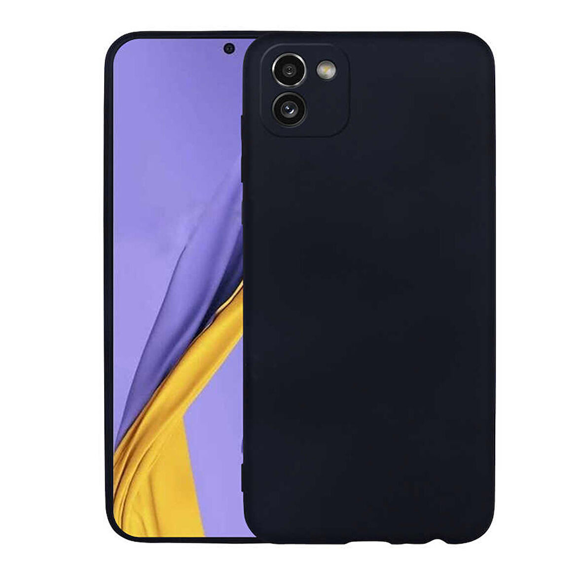 Galaxy A03 Uyumlu Zore Premier Silikon Kapak-Siyah