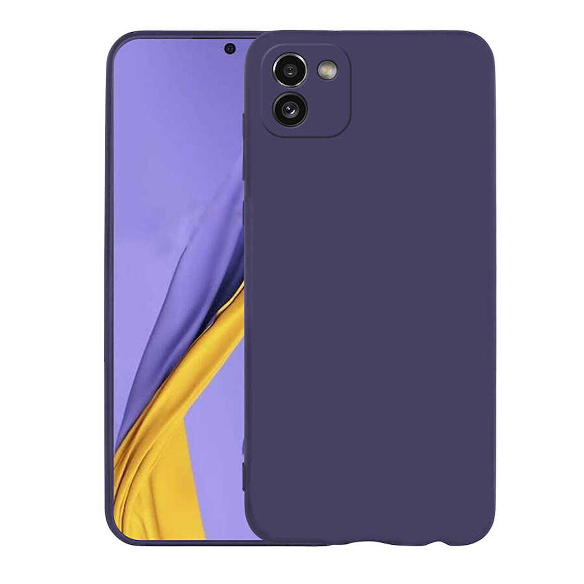 Galaxy A03 Uyumlu Zore Premier Silikon Kapak-Lacivert