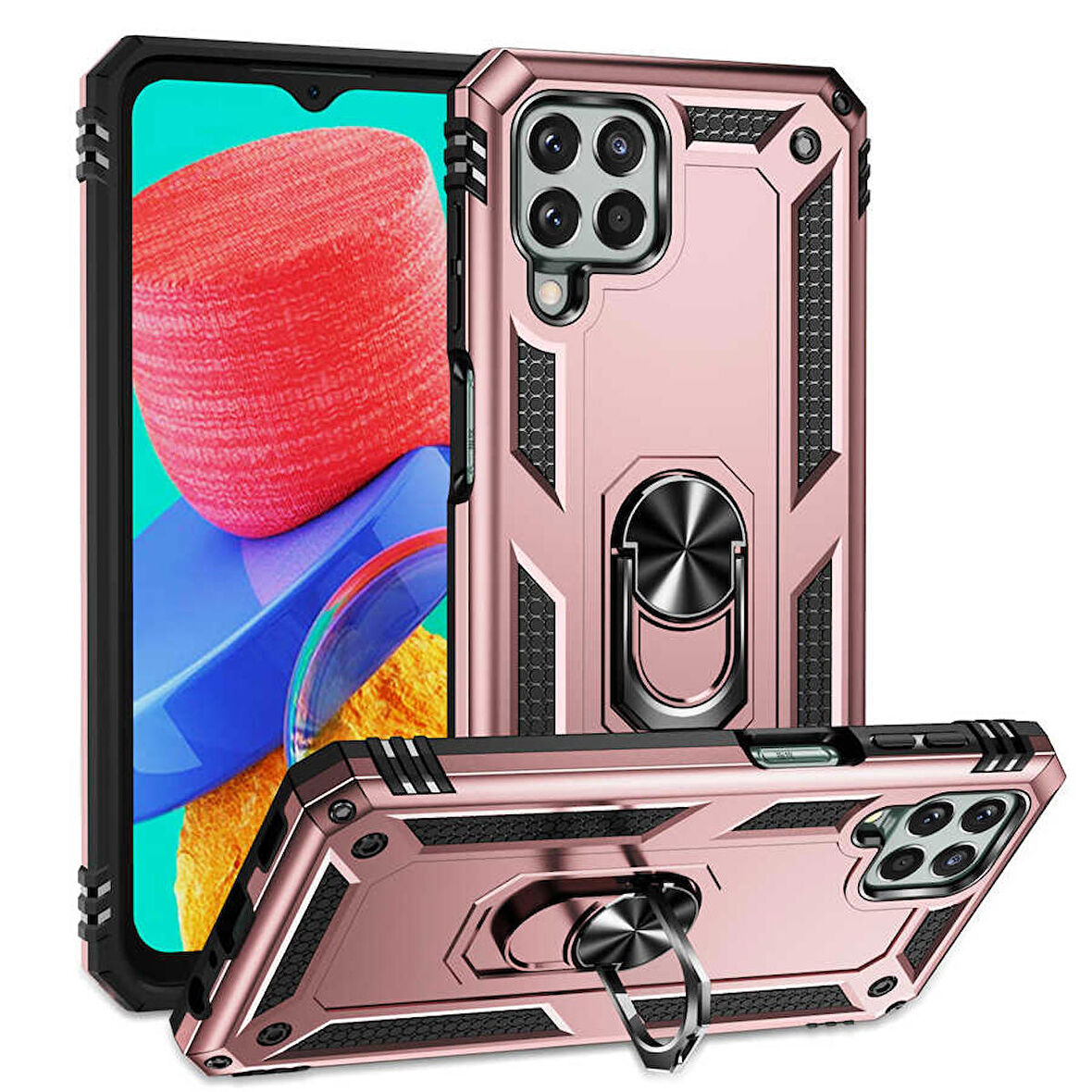 Galaxy M33 Uyumlu Zore Vega Kapak-Rose Gold