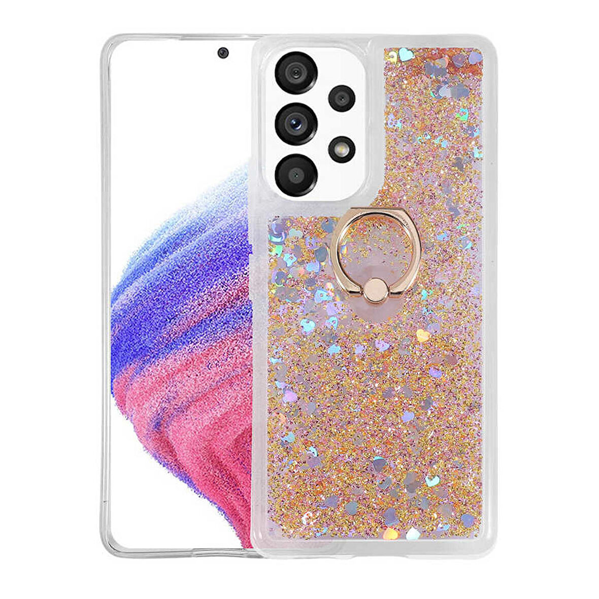 Galaxy A53 5G Uyumlu Zore Milce Kapak-Gold