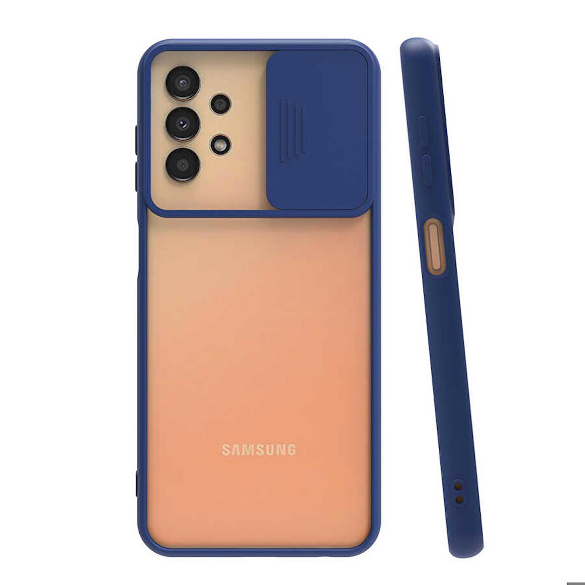 Galaxy A33 5G Uyumlu Zore Lensi Kapak-Lacivert