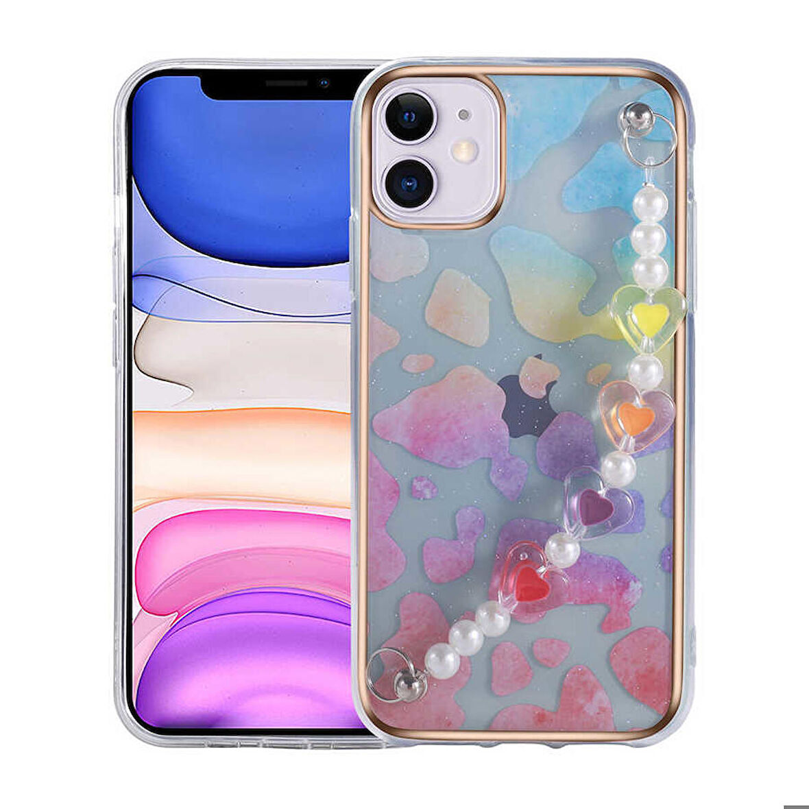 iPhone 12 Uyumlu Zore Pilla Kapak-Colorful
