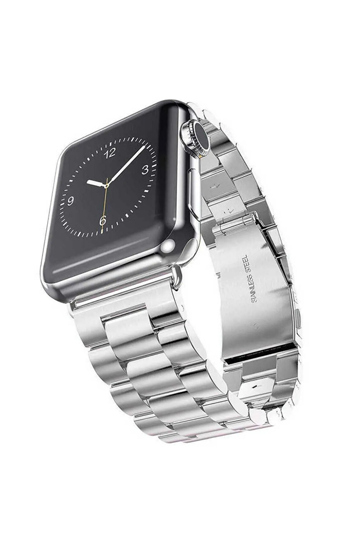 Apple Watch 44mm Uyumlu Krd-04 Metal Kordon Olive