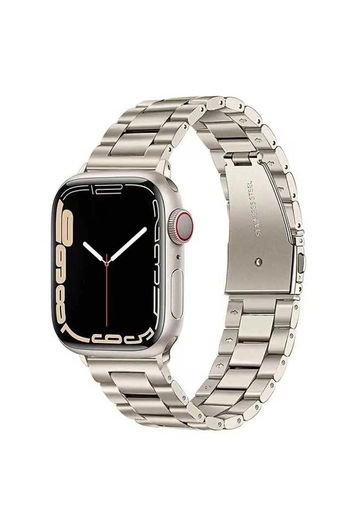 Apple Watch 38mm Uyumlu Krd-04 Metal Kordon-starlight